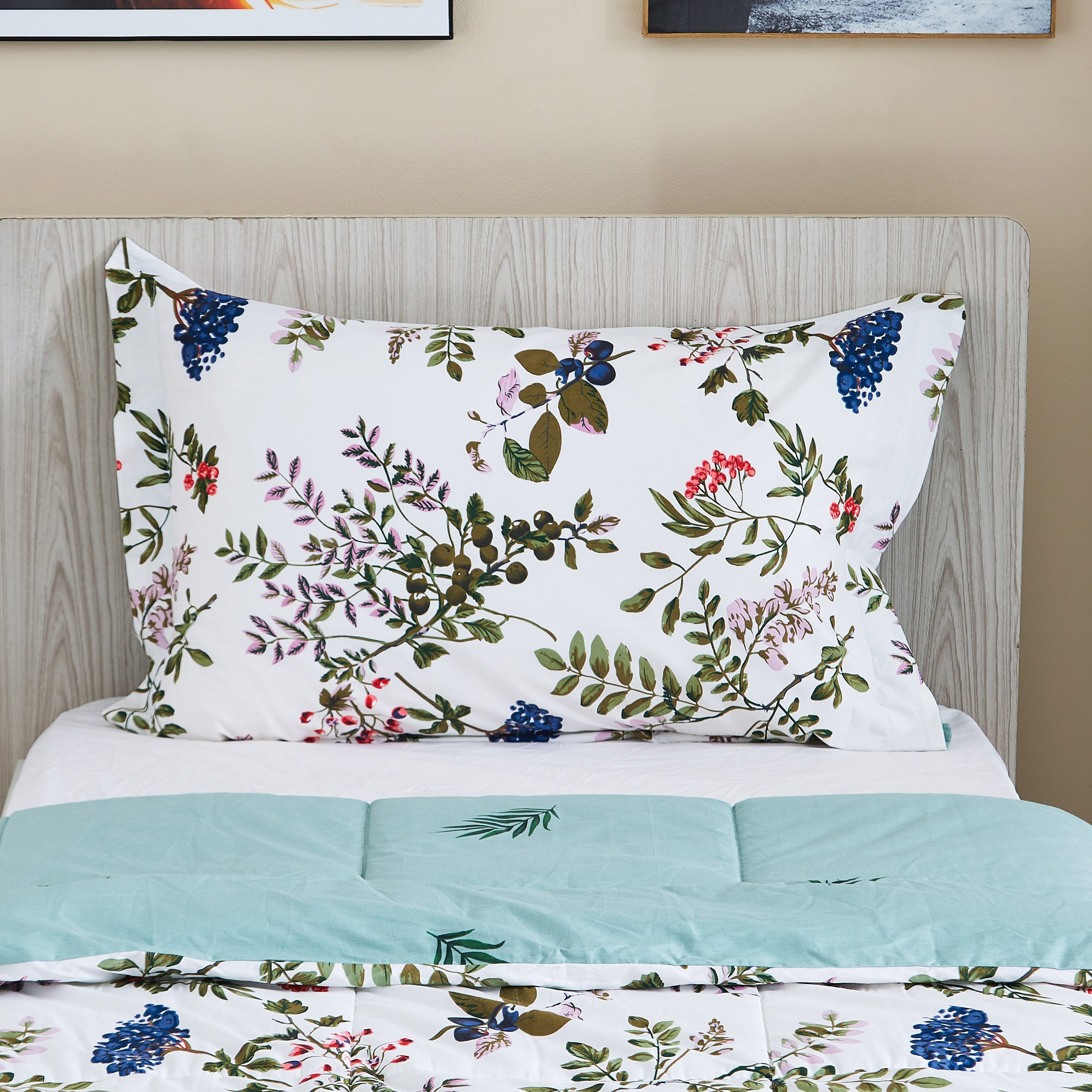 طقم لحاف فردي قطن من قطعتين بطبعات من آستر - 135x220 سم-hbxhomeware-hbxdecorandfurnishings-image-4