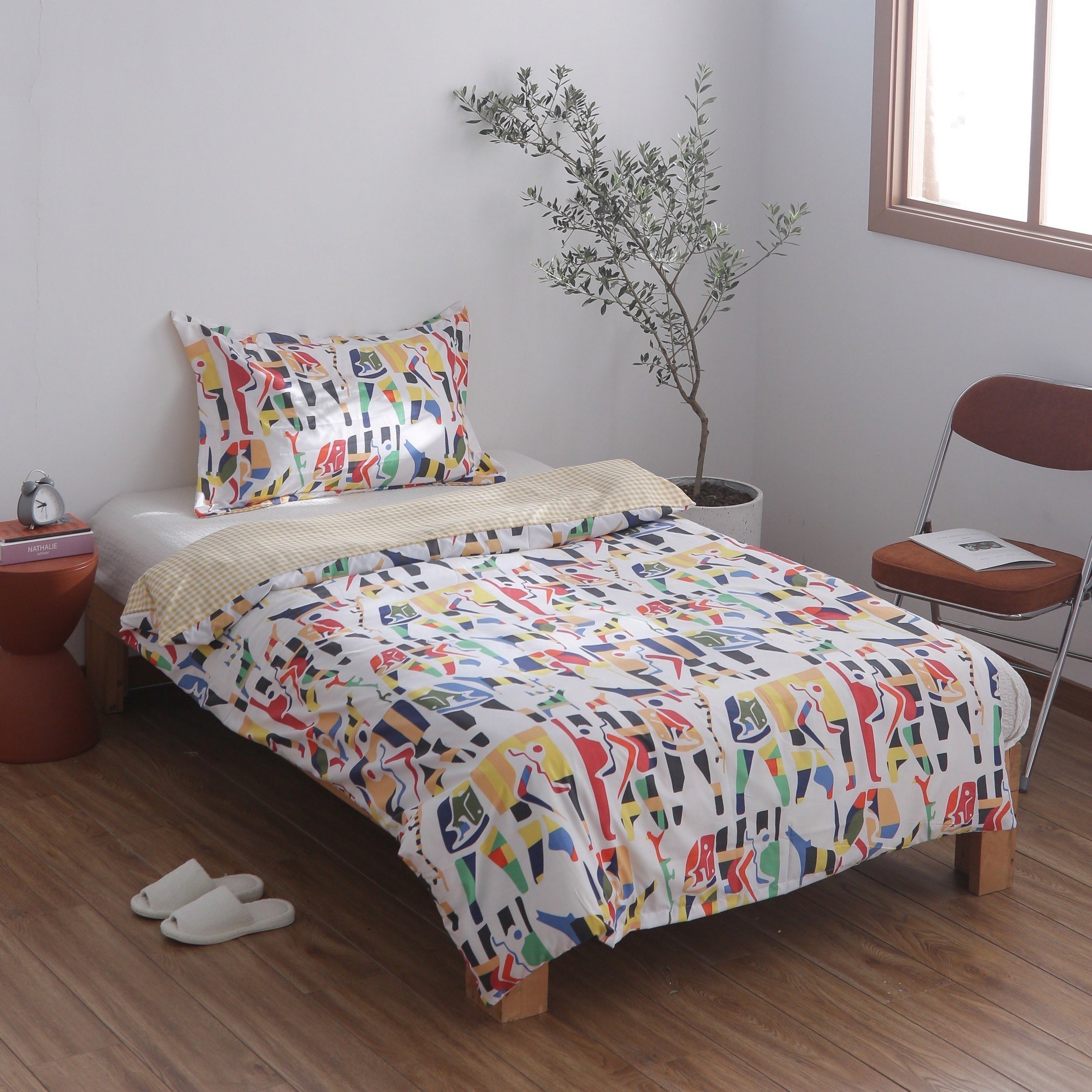 طقم غطاء لحاف فردي مايكروفايبر بطبعات 3 قطع-hbxhomeware-hbxkidsandyouth-image-1