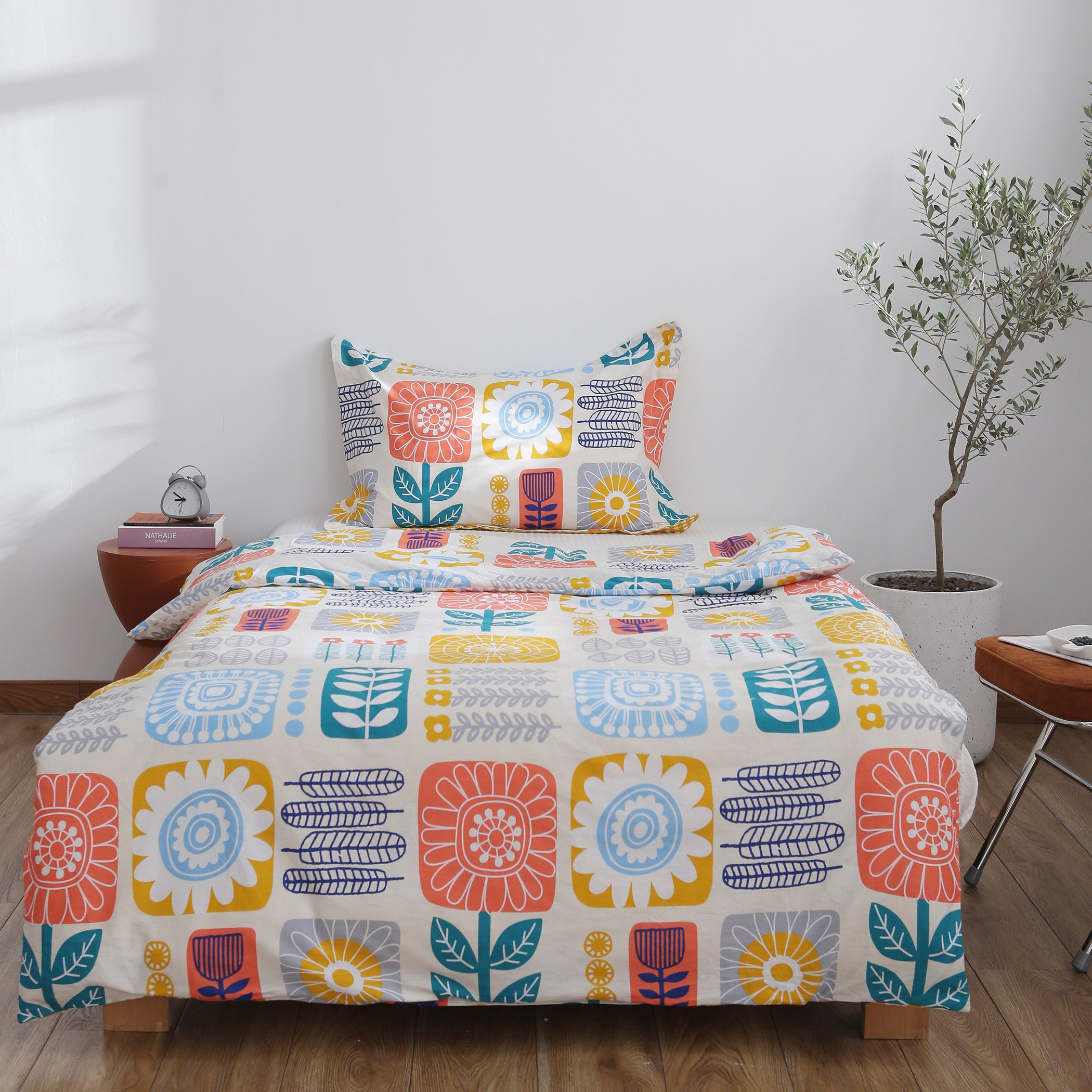 Nolan 2-Piece Printed Cotton Single Comforter Set - 135x220 cm-hbxhomeware-hbxkidsandyouth-image-2