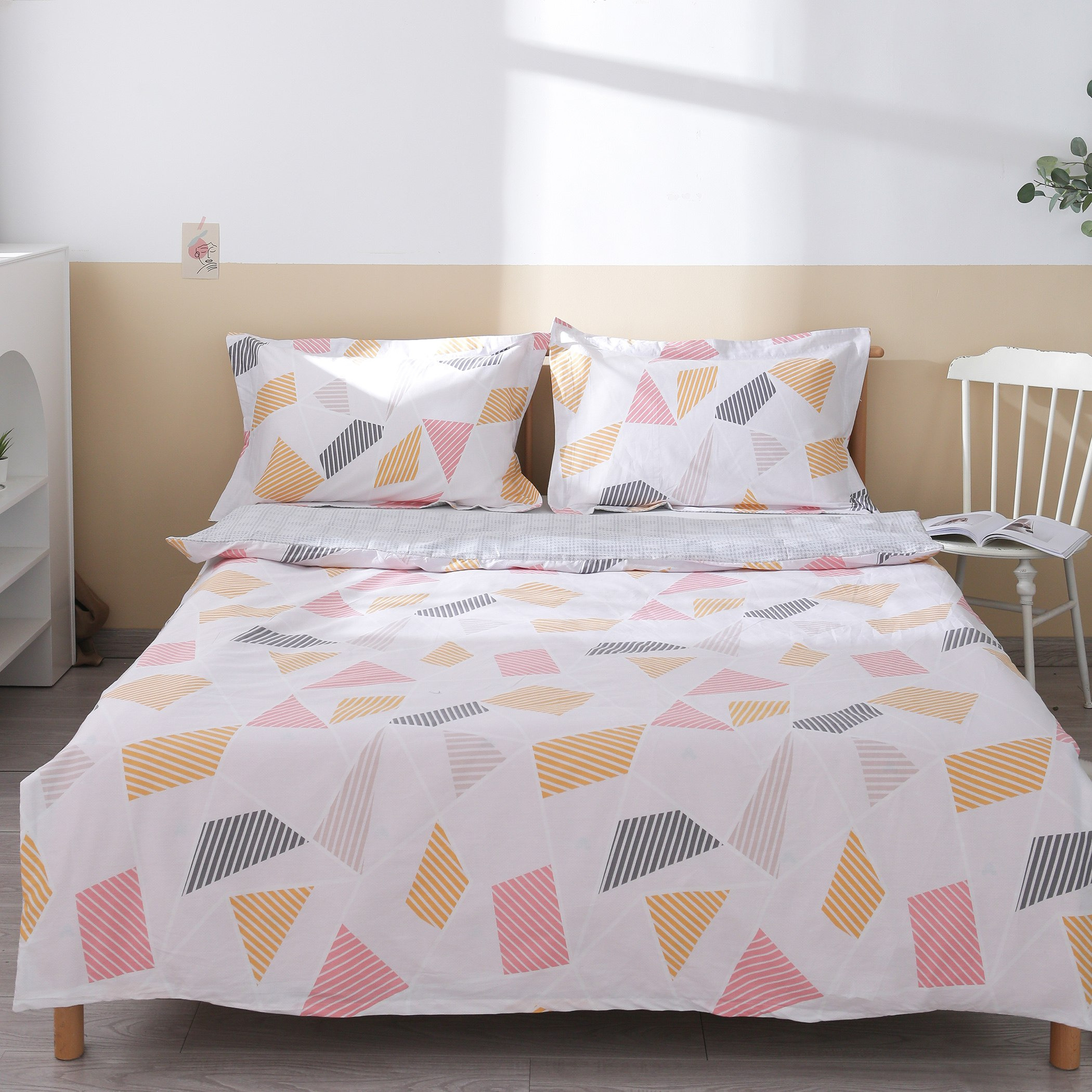 طقم لحاف مزدوج قطني 3 قطع بطبعات 160x220 سم - إزرا-hbxhomeware-hbxkidsandyouth-image-2