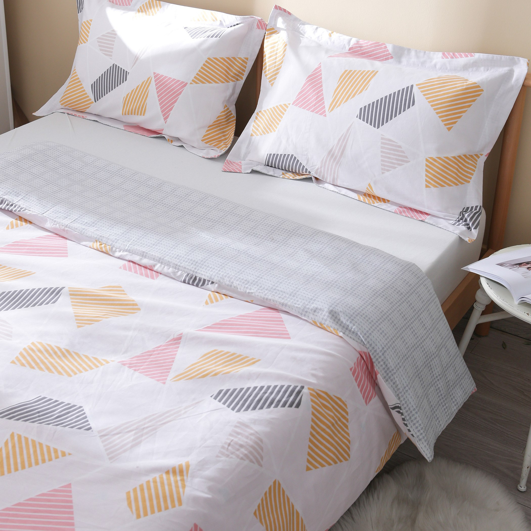 طقم لحاف مزدوج قطني 3 قطع بطبعات 160x220 سم - إزرا-hbxhomeware-hbxkidsandyouth-image-5