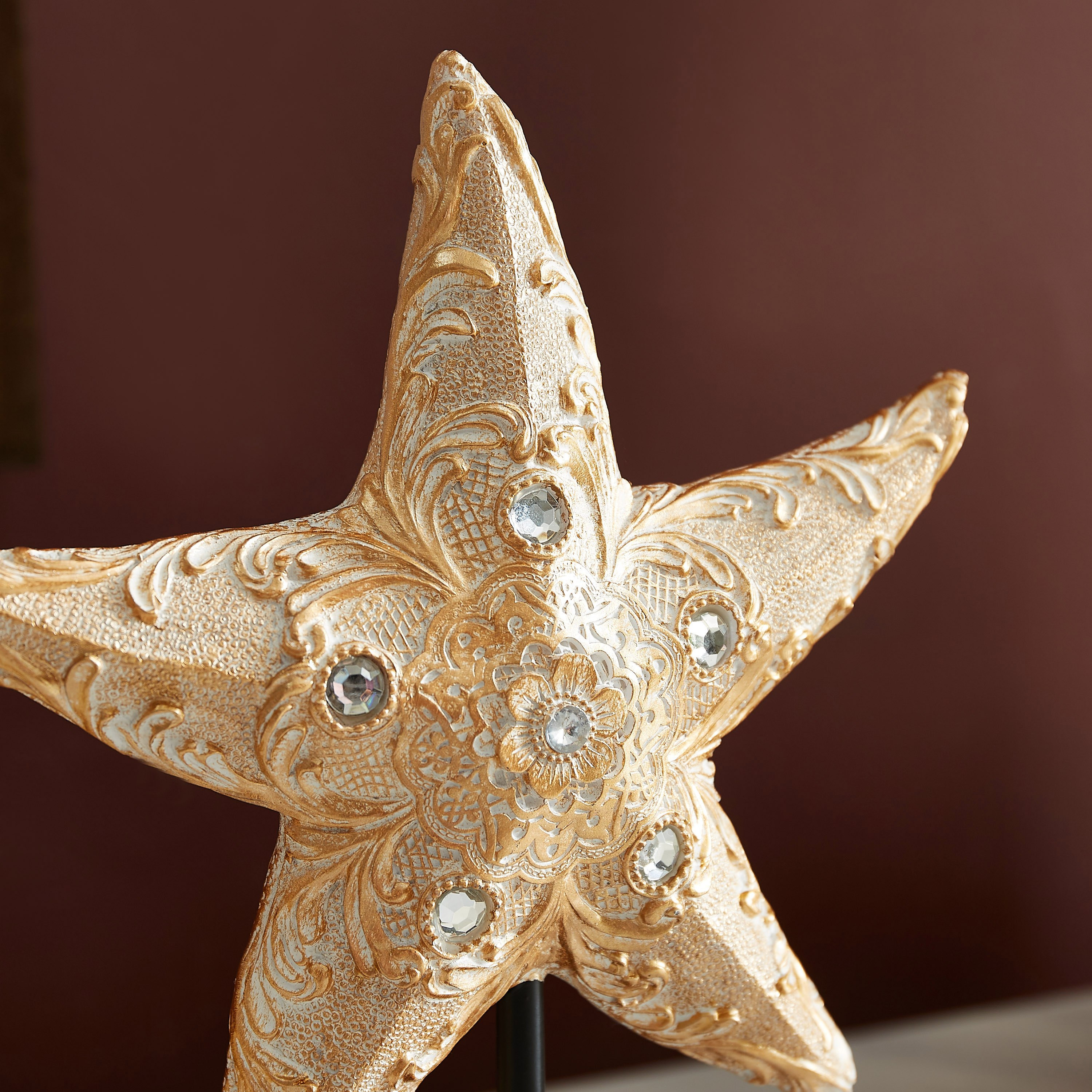 قطعة ديكور بولي ريزين بشكل نجمة البحر - 21x6.8x28 سم-hbxhomeware-homedecor-figurinesandornaments-image-3