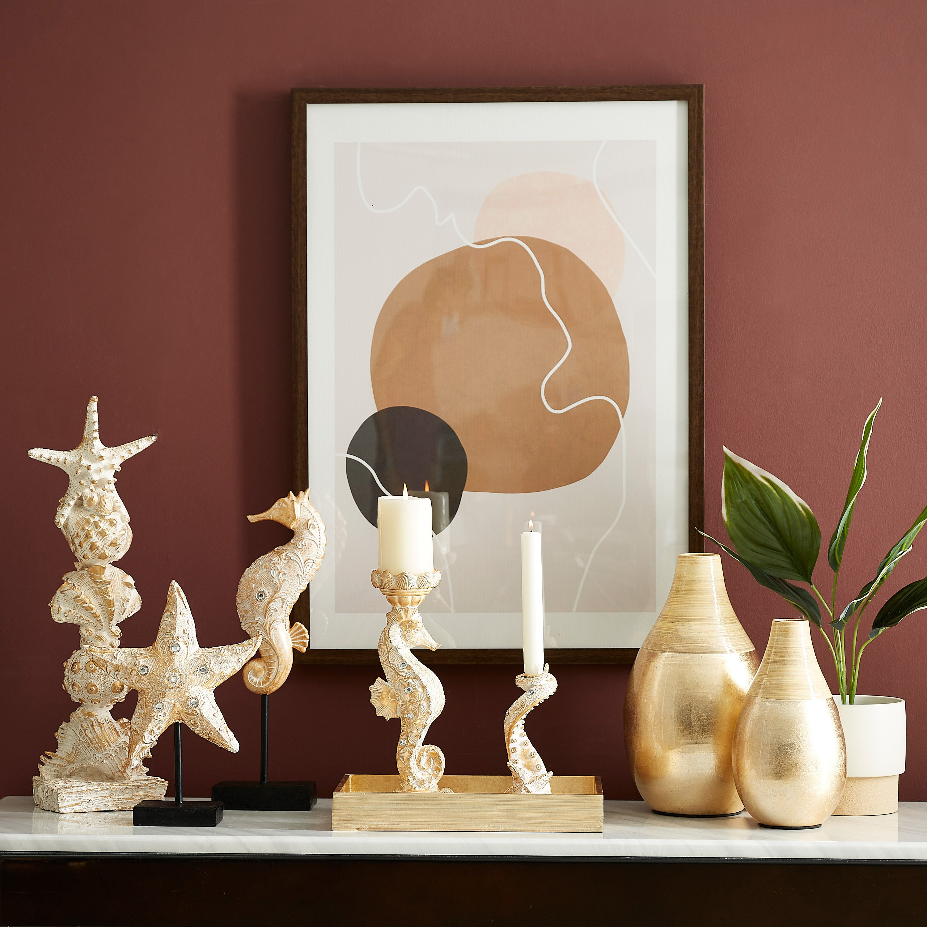 قطعة ديكور بولي ريزين بتصميم تحت الماء من كورال - 16x11x49.5 سم-hbxhomeware-homedecor-figurinesandornaments-image-5