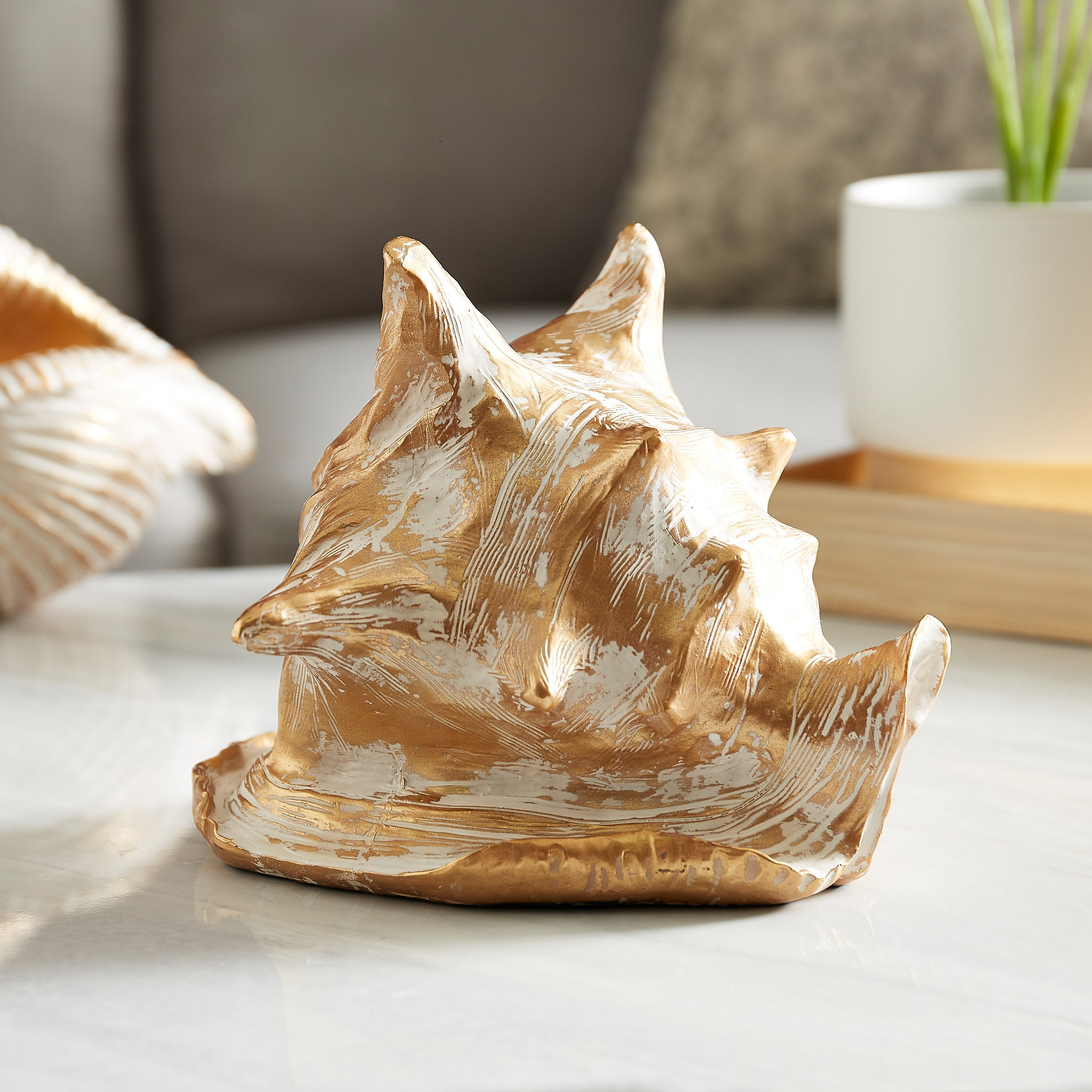 قطعة ديكور محارة بحرية بولي ريزين - 21.5x20x16 سم-hbxhomeware-homedecor-figurinesandornaments-image-2