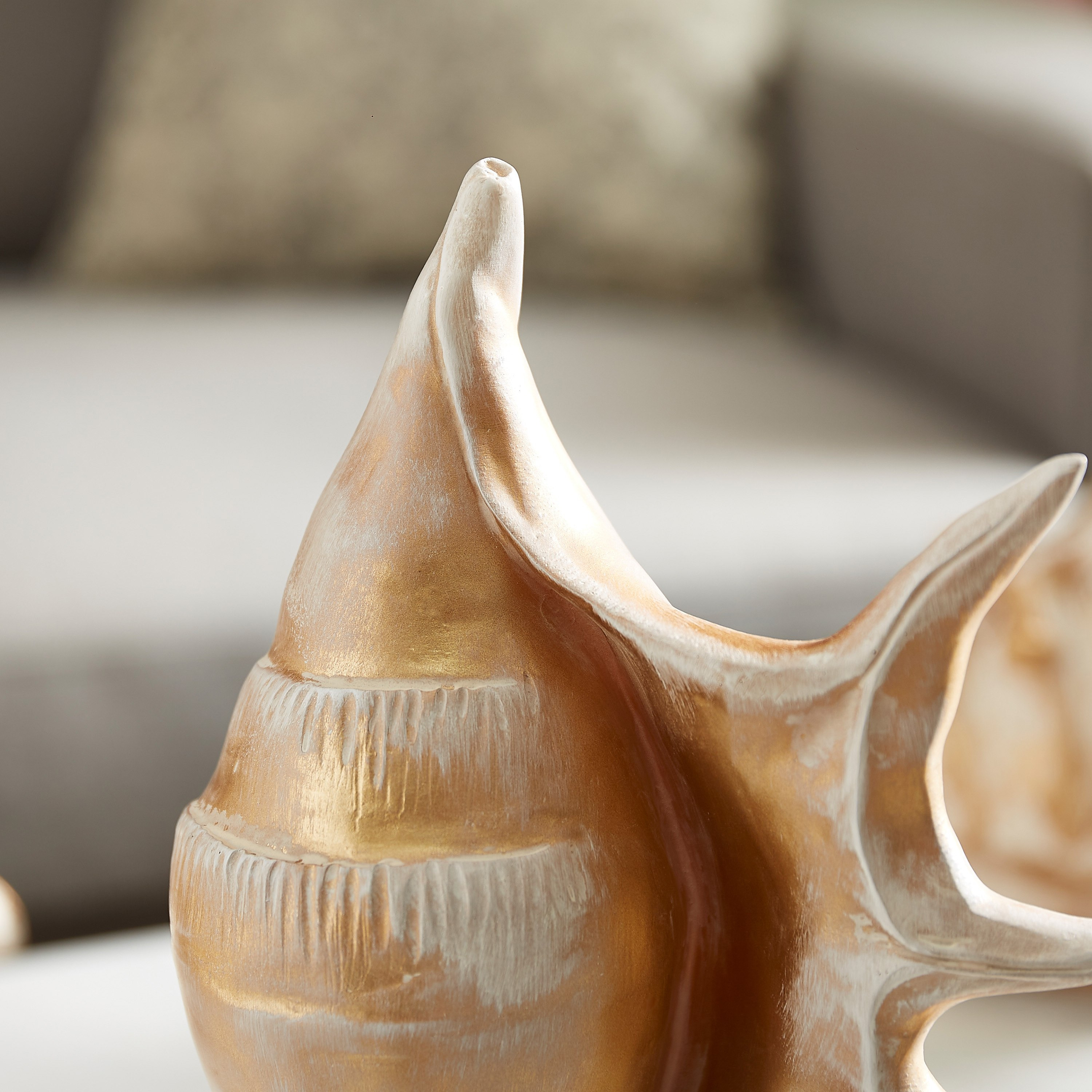 قطعة ديكور محارة بحرية بولي ريزين - 15x8x31.5 سم-hbxhomeware-homedecor-figurinesandornaments-image-3