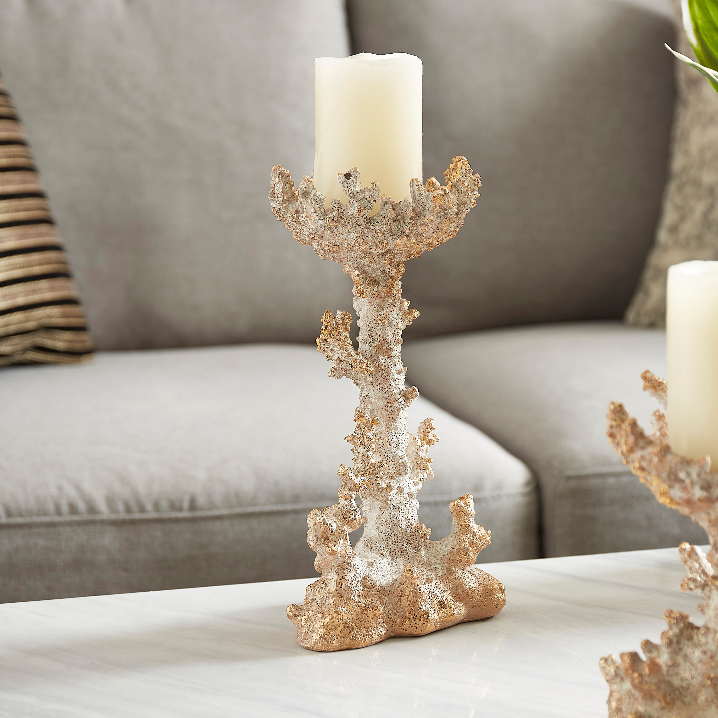 قطعة ديكور بتصميم شعب مرجانية بولي ريزين - 14x13x28.2 سم-hbxhomeware-homedecor-figurinesandornaments-image-1