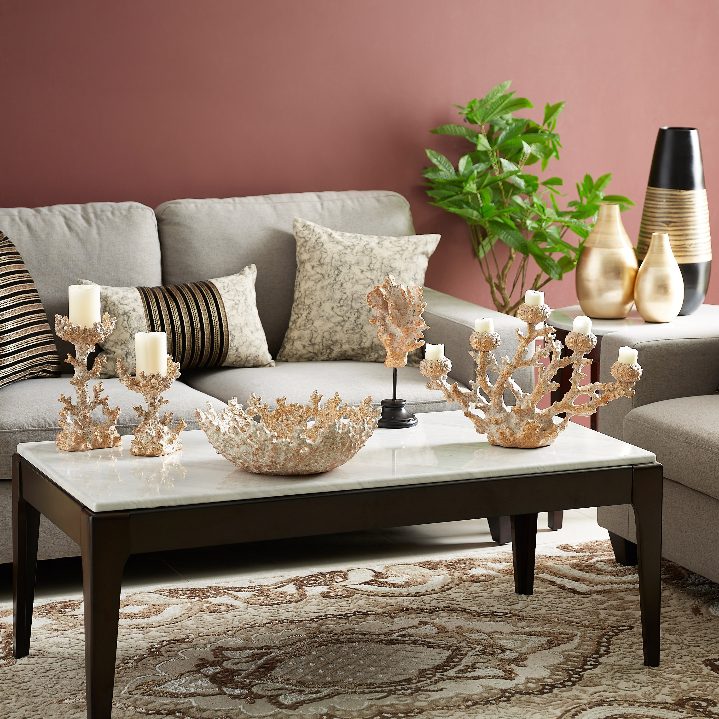 قطعة ديكور بتصميم أعماق البحر من البولي ريزين - 14x12.3x33 سم-hbxhomeware-homedecor-figurinesandornaments-image-4