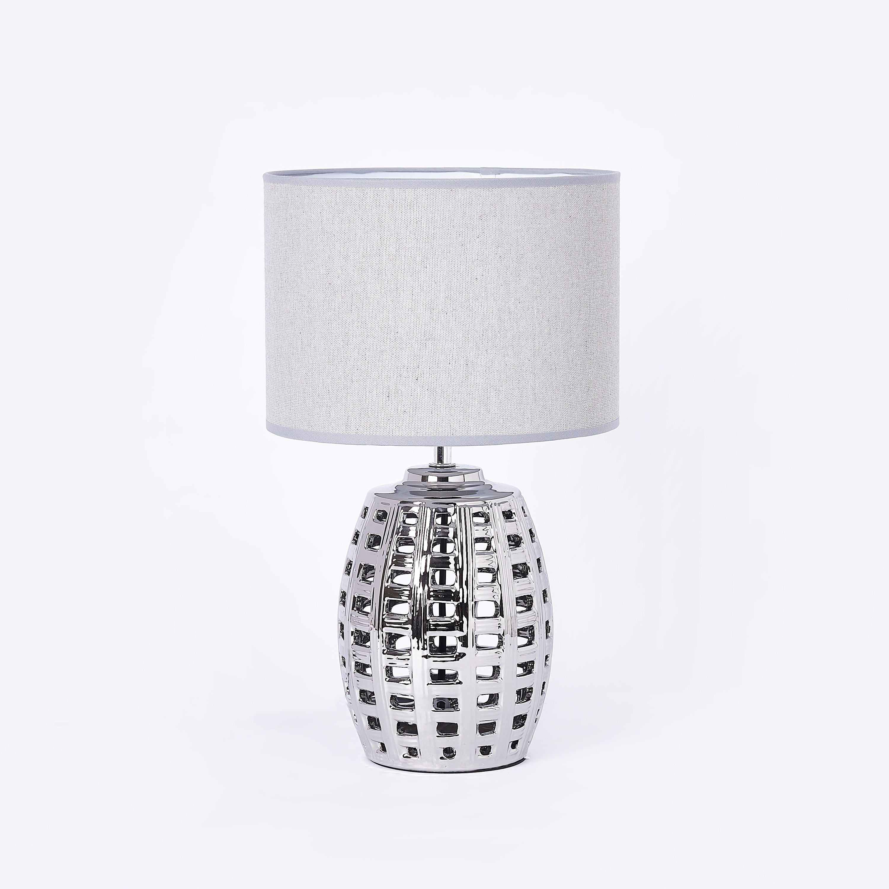 Skylar Ceramic Table Lamp with Hollow Cutwork - 43 cm-hbxlivingroom-lighting-tablelamps-image-5