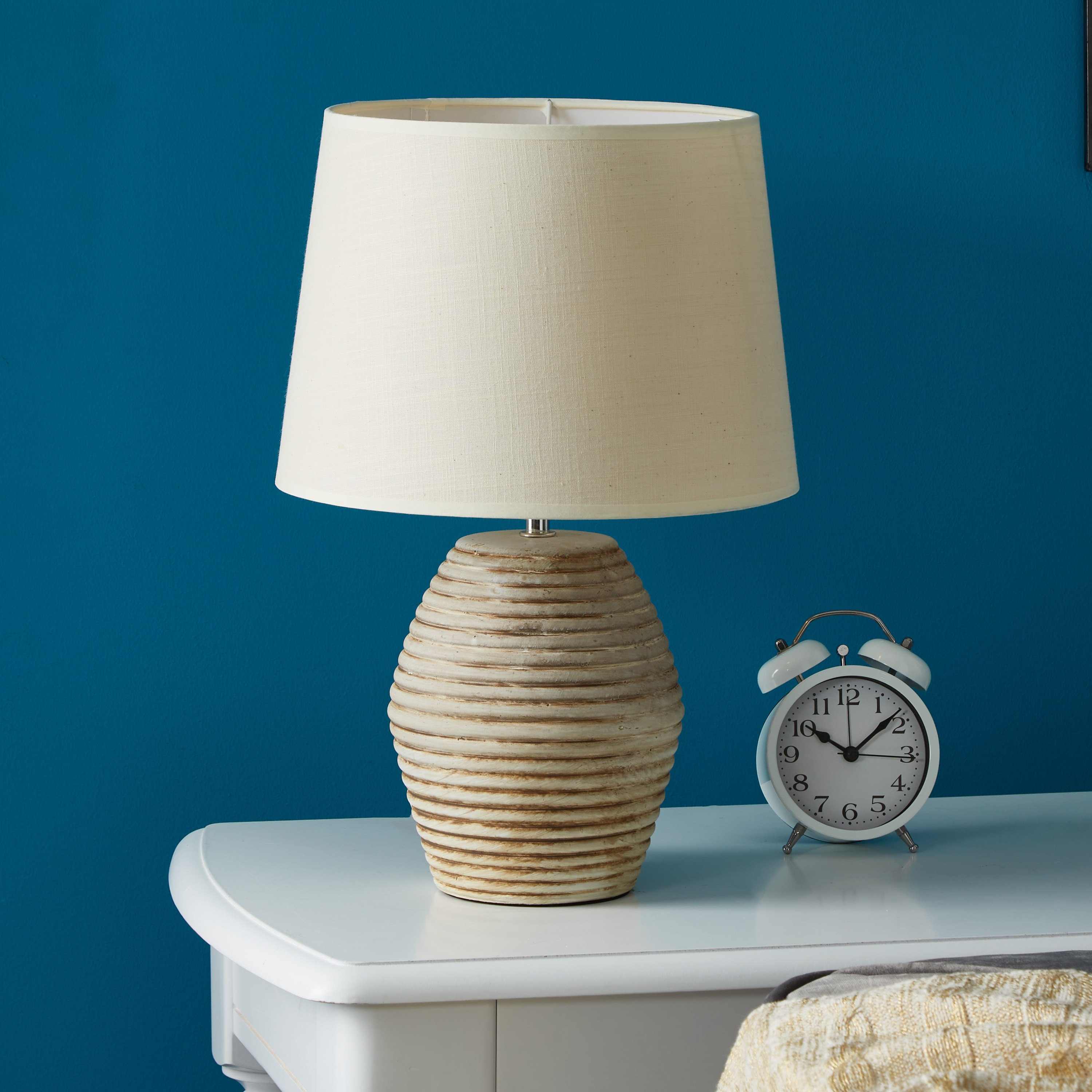 Skylar Ceramic Table Lamp with Circle Ring Base - 42 cm-hbxlivingroom-lighting-tablelamps-image-1