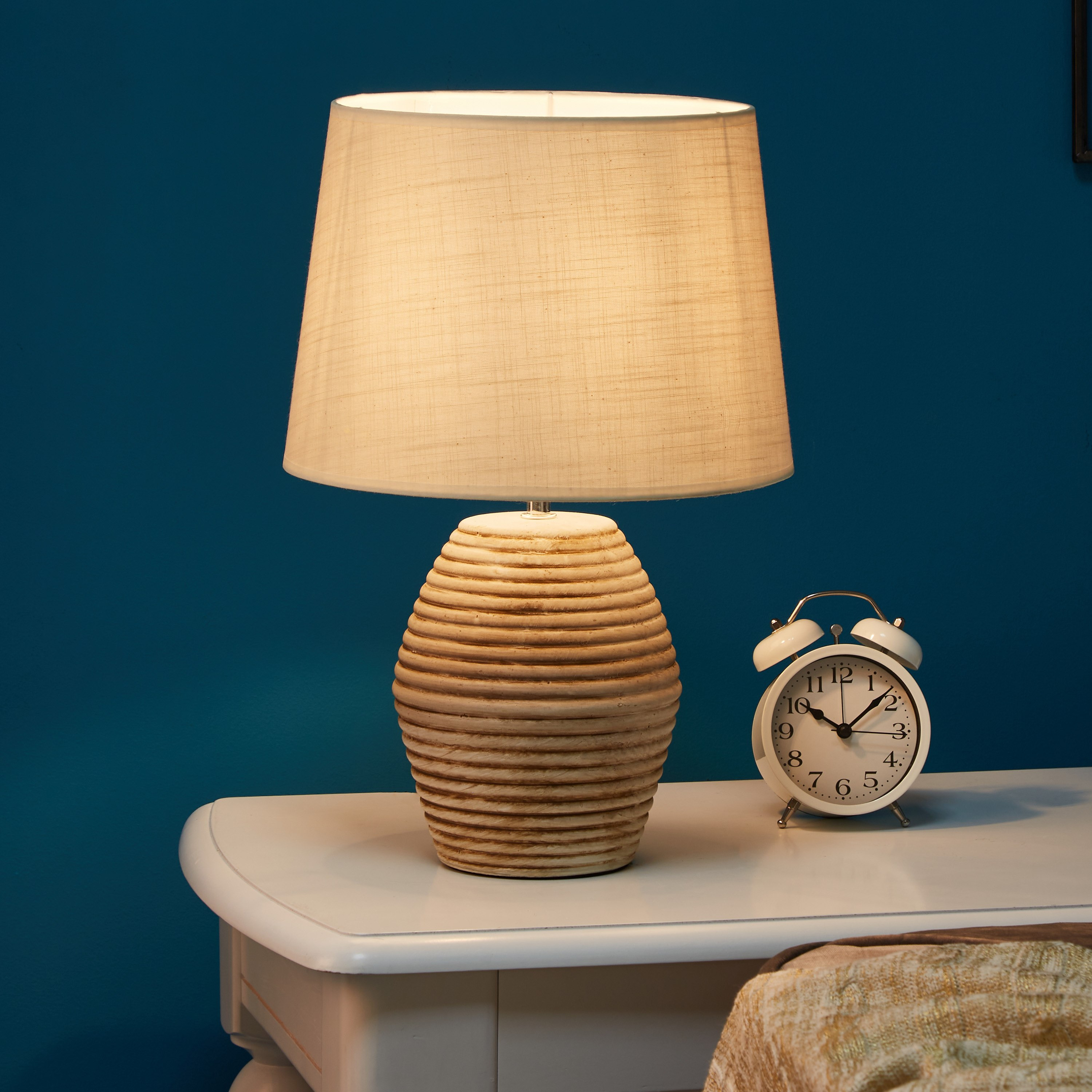 Skylar Ceramic Table Lamp with Circle Ring Base - 42 cm-hbxlivingroom-lighting-tablelamps-image-2