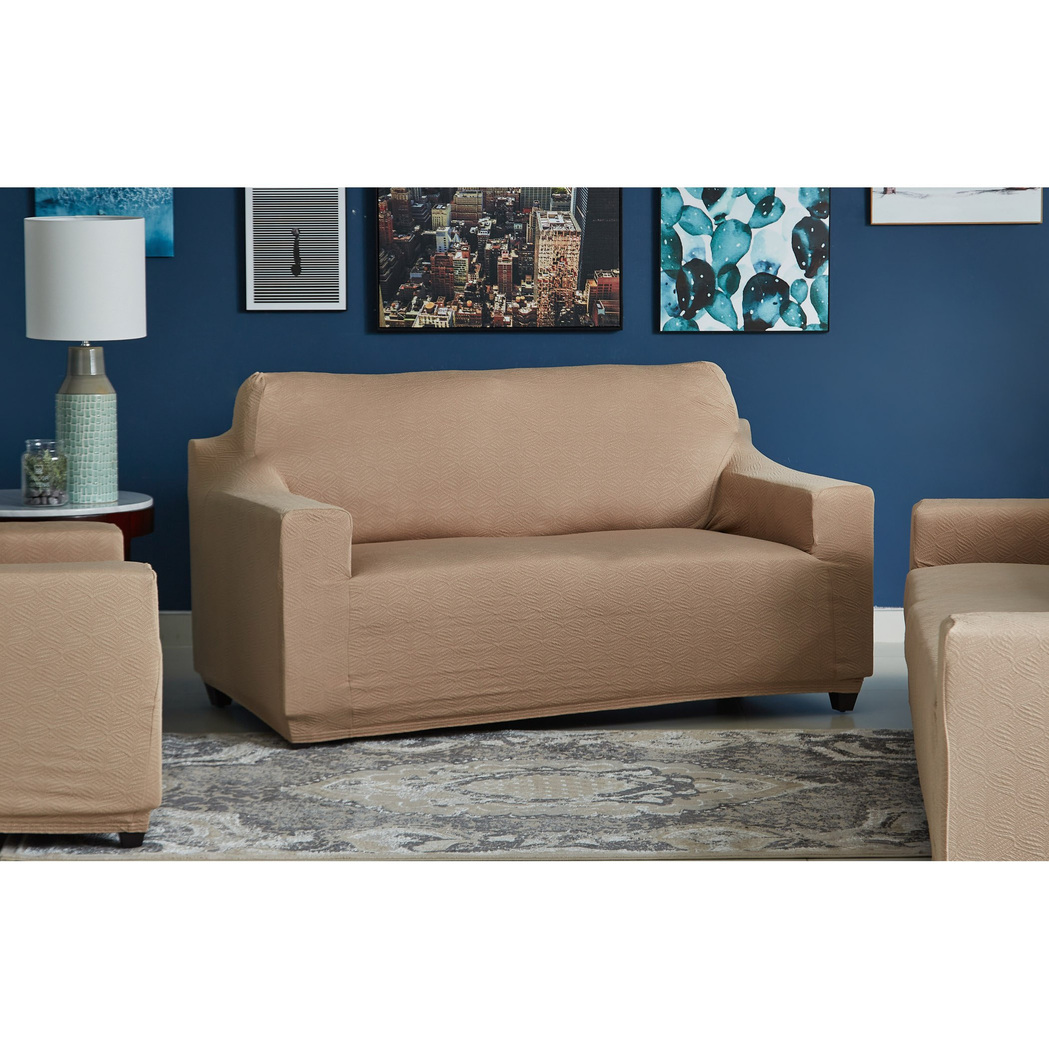 Sarung sofa online 2 seater