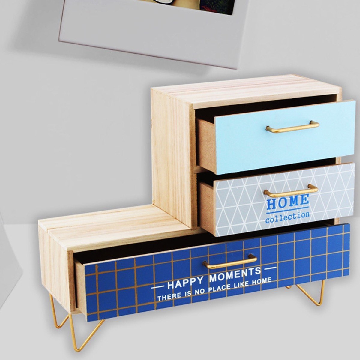 Amore 3-Drawer Wooden Cabinet - 30x10x24 cm-hbxdecorandfurnishings-homeaccessories-novelties-image-1