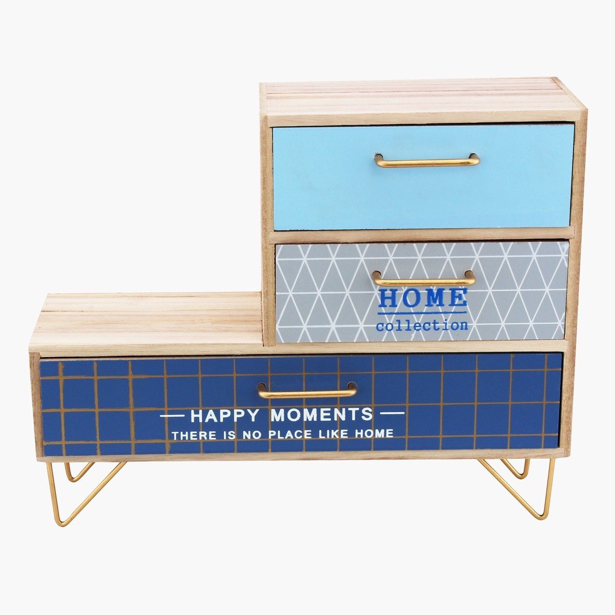Amore 3-Drawer Wooden Cabinet - 30x10x24 cm-hbxdecorandfurnishings-homeaccessories-novelties-image-2