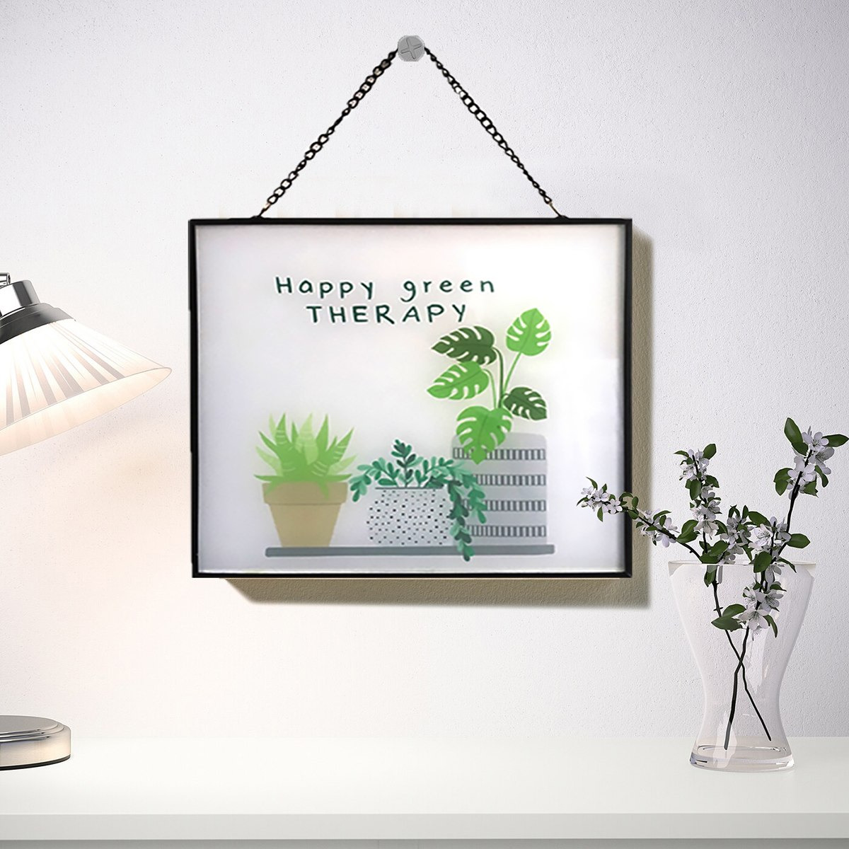 برواز زجاجي بطبعات شعار من آمور-hbxbedroom-decorandaccessories-photoframes-image-1