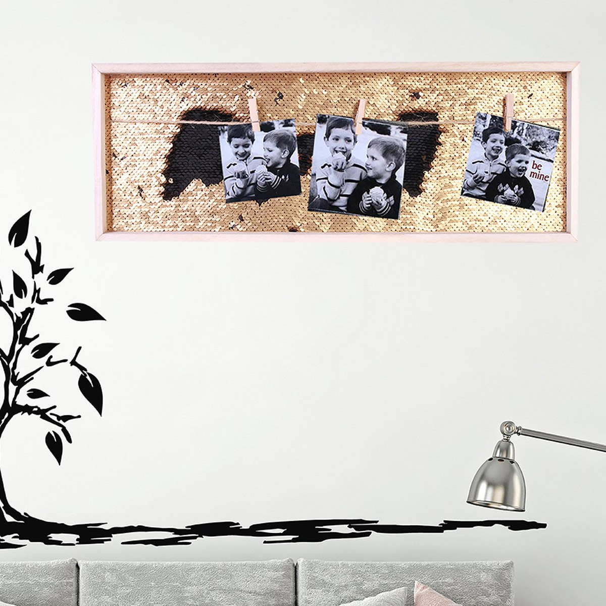 إطار بتزيينات ترتر بيلي ميلي ومشابك من أموري-hbxdecorandfurnishings-homeaccessories-novelties-image-1