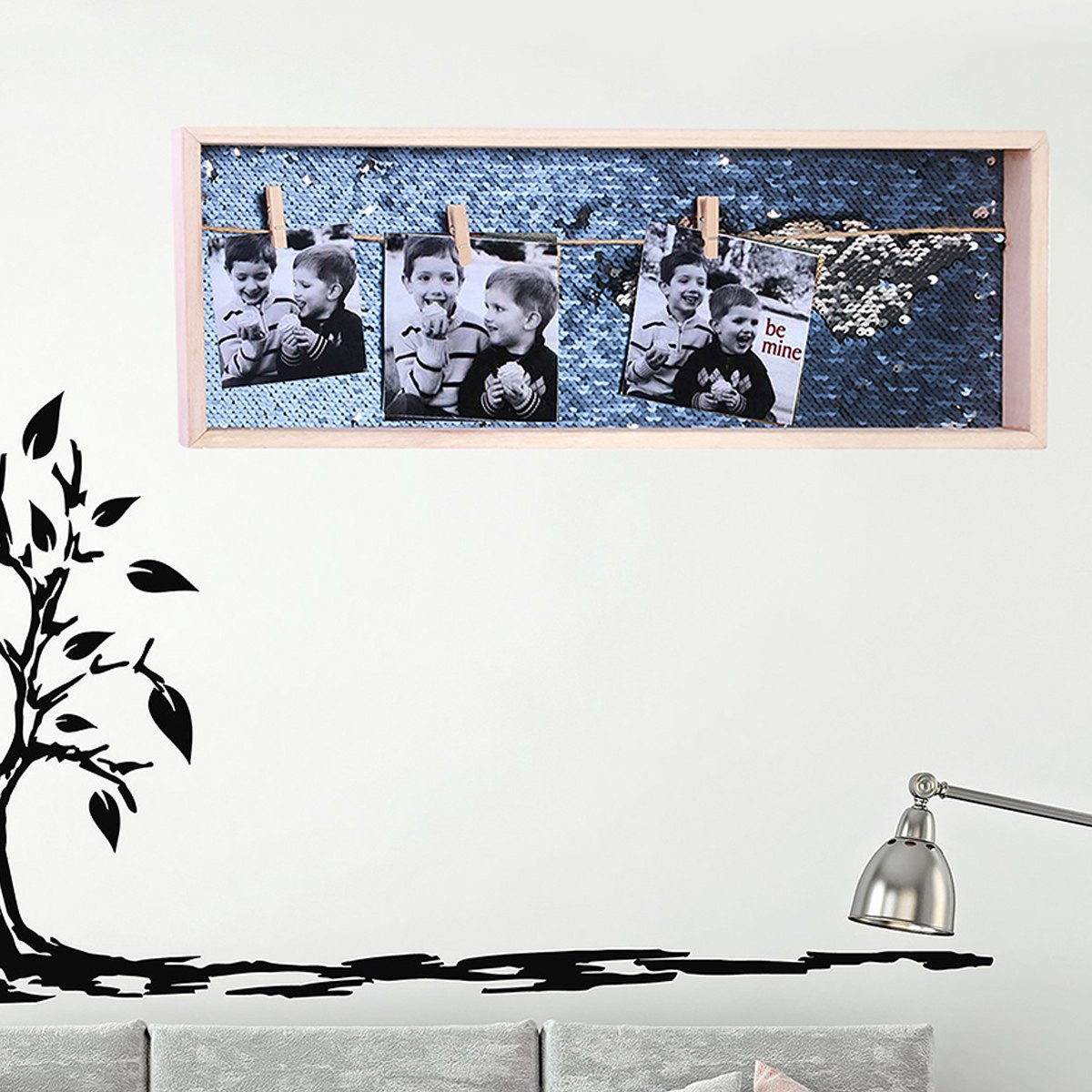 إطار بتزيينات ترتر بيلي ميلي ومشابك من أموري-hbxdecorandfurnishings-homeaccessories-novelties-image-1