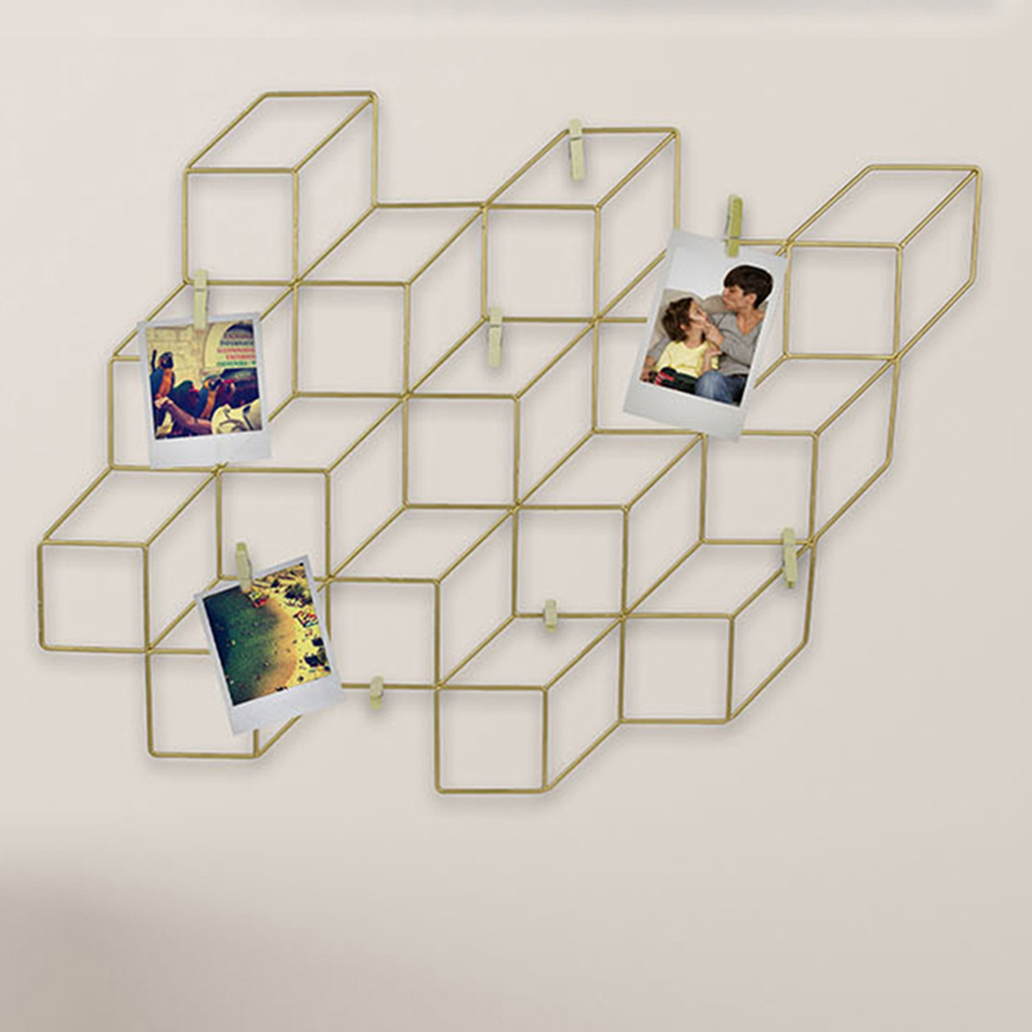 برواز صور سلك مونتاج مع 8 مشابك من آمور - 54x40 سم-hbxbedroom-decorandaccessories-photoframes-image-1