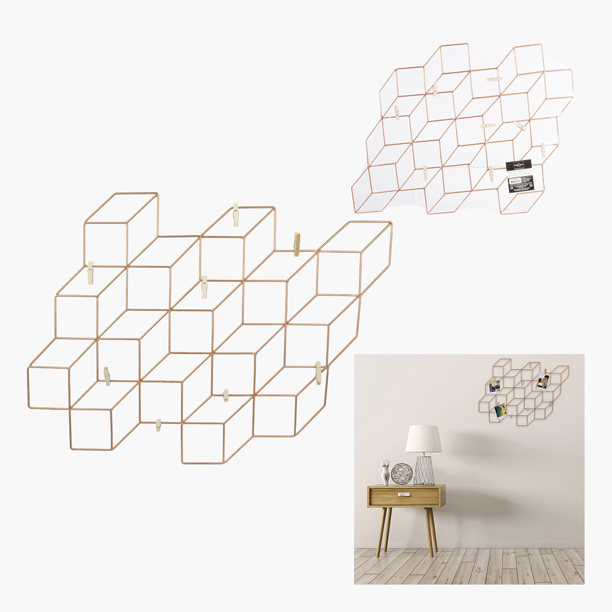 برواز صور سلكي مونتاج بـ8 مشابك من آموري - 54x40 سم-hbxbedroom-decorandaccessories-photoframes-image-3