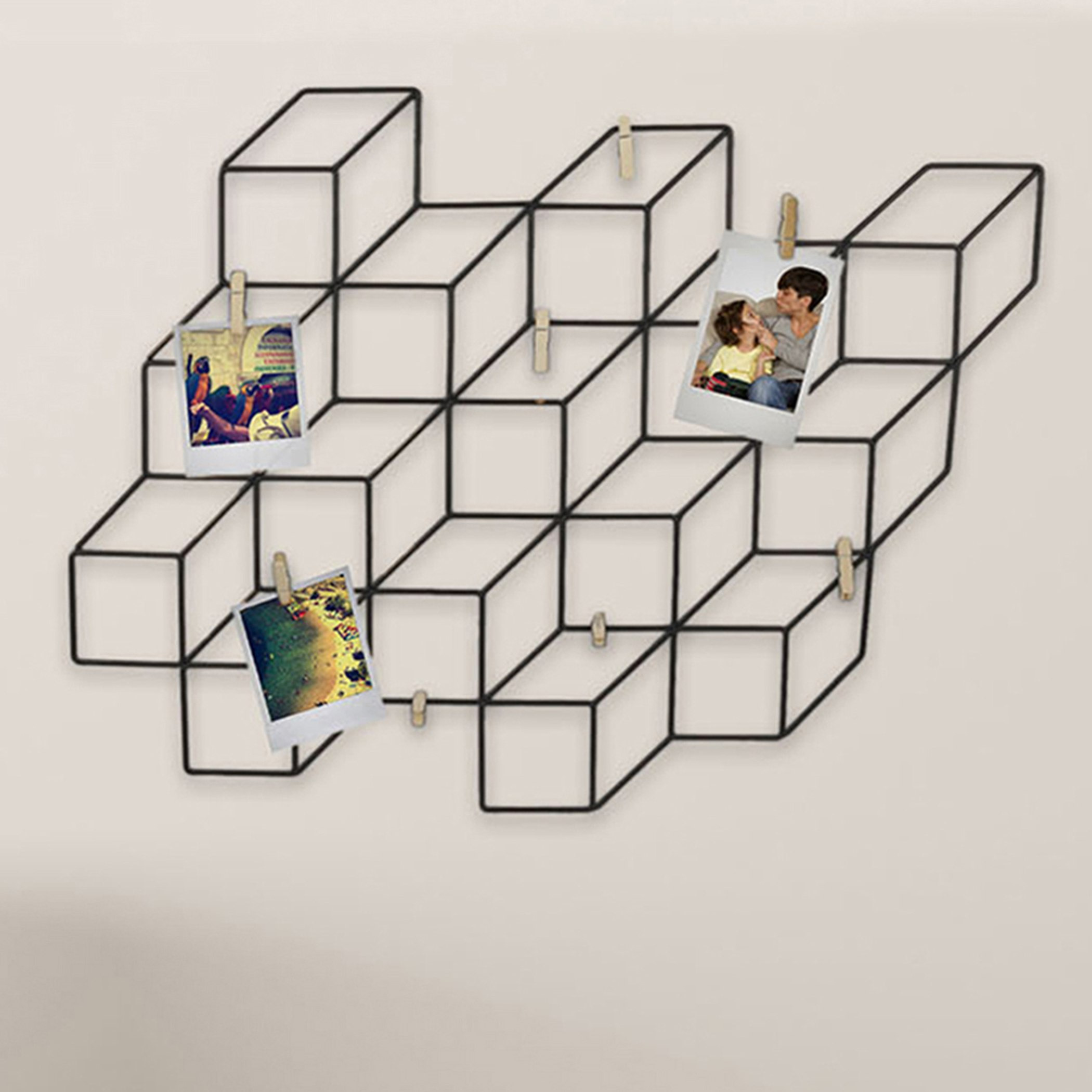 برواز صور سلك مونتاج مع 8 مشابك من آمور - 46x42 سم-hbxbedroom-decorandaccessories-photoframes-image-1