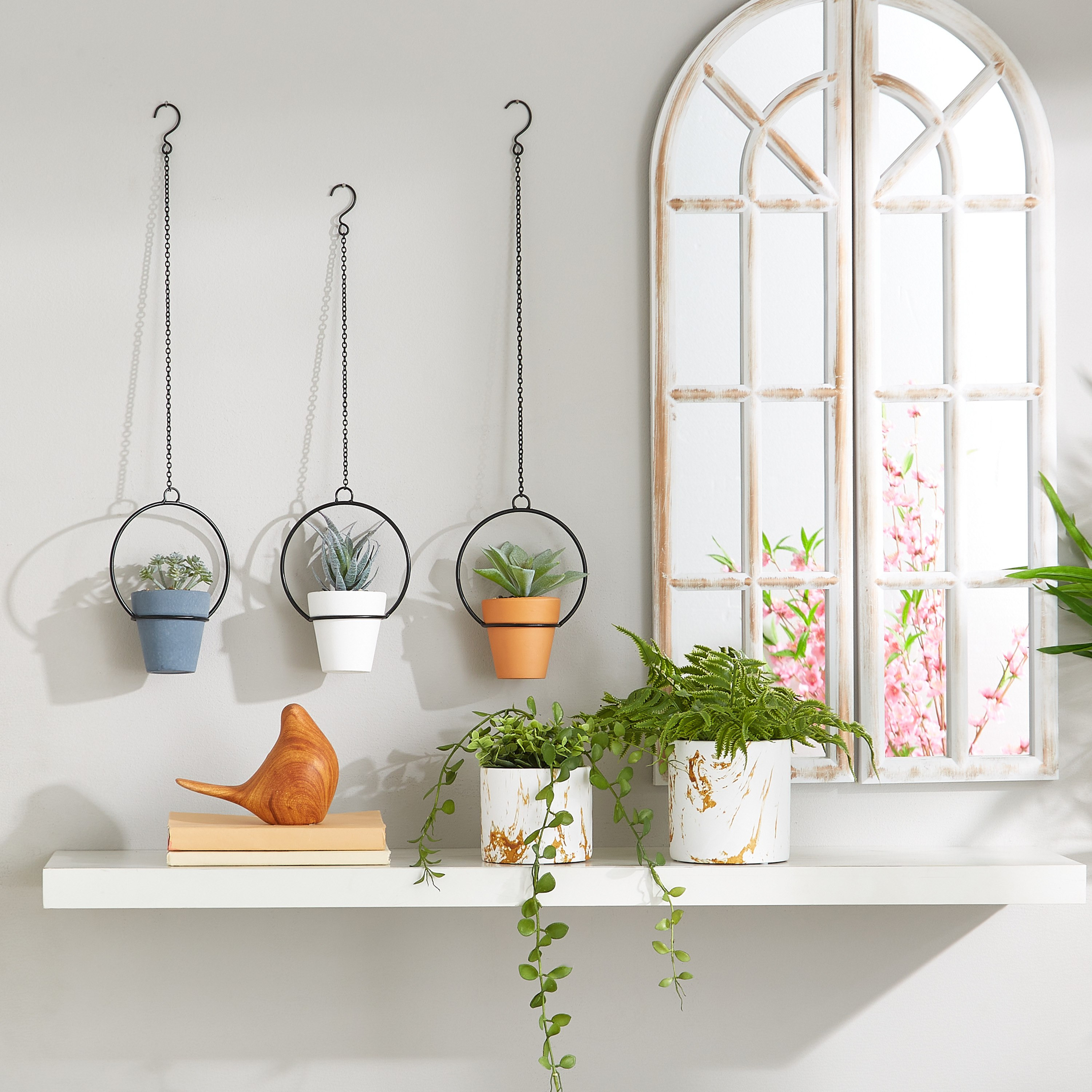 نبات اصطناعي بمعلّق معدني - 14 سم-hbxdecorandfurnishings-homeaccessories-artificialflowersandplants-image-3