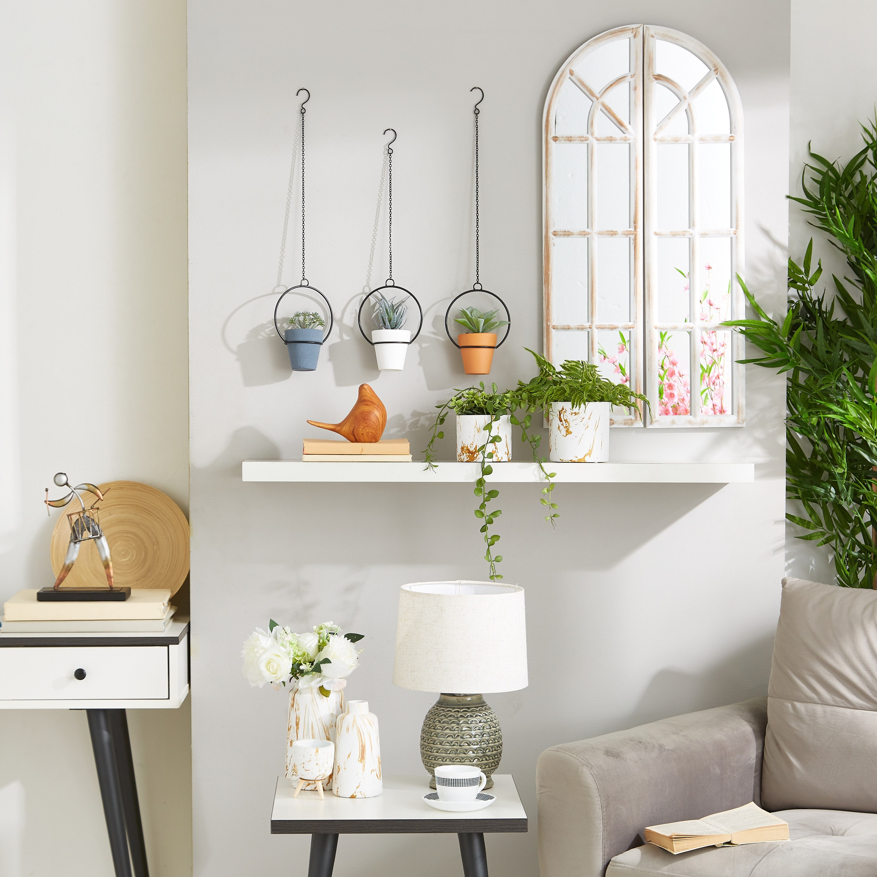 نبات اصطناعي بمعلّق معدني - 14 سم-hbxdecorandfurnishings-homeaccessories-artificialflowersandplants-image-4