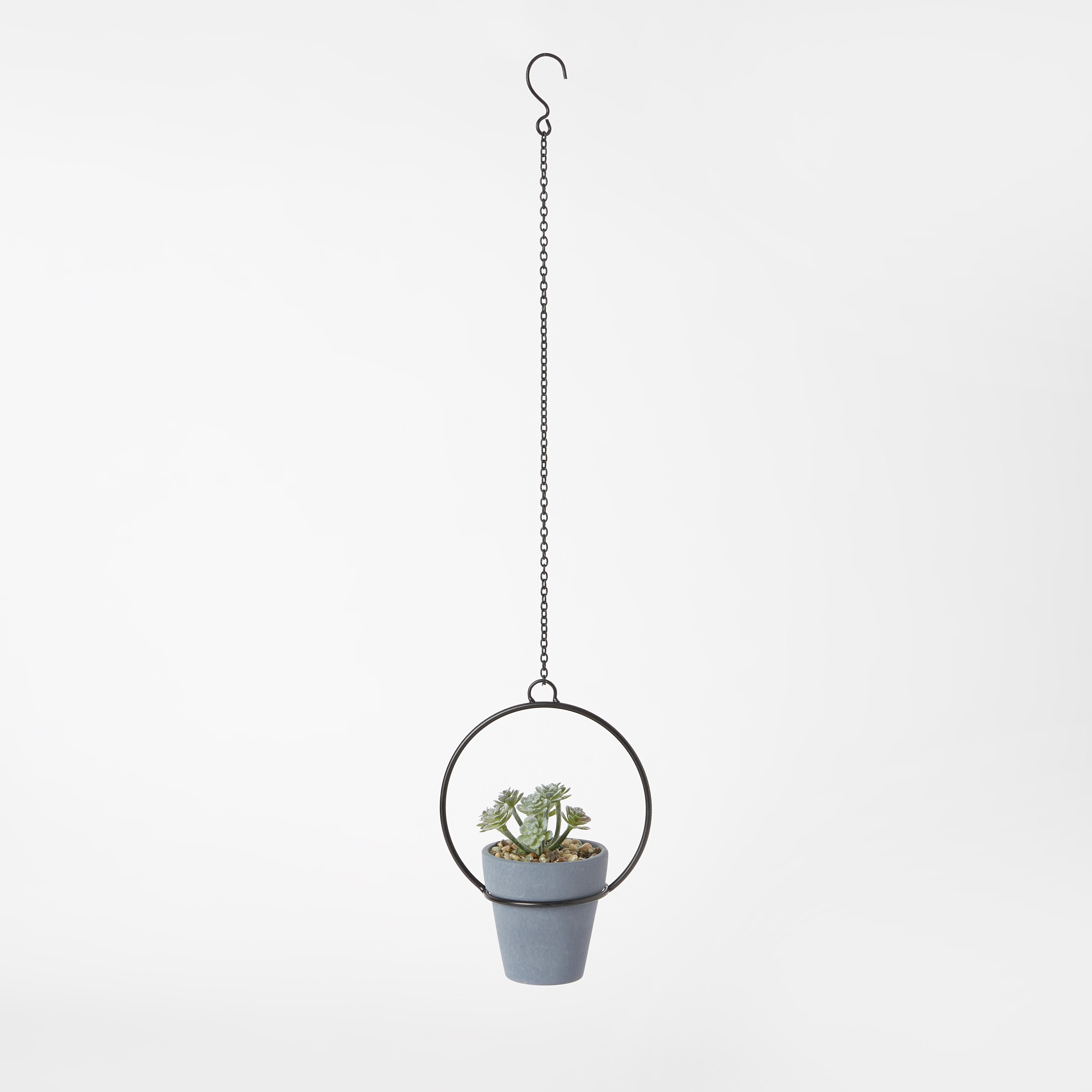 نبات اصطناعي بمعلّق معدني - 14 سم-hbxdecorandfurnishings-homeaccessories-artificialflowersandplants-image-5