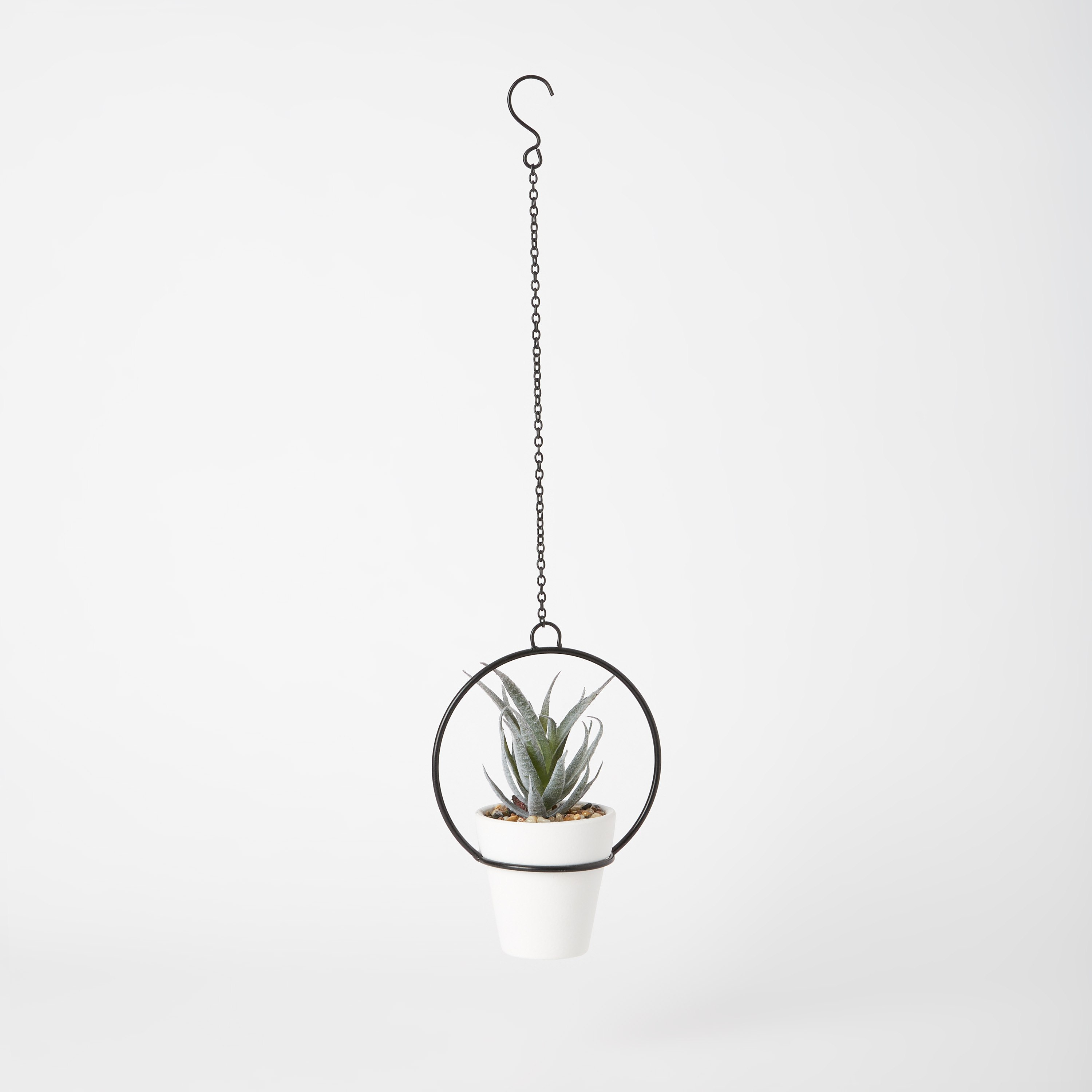 نبات اصطناعي بمعلّق معدني - 12 سم-hbxdecorandfurnishings-homeaccessories-artificialflowersandplants-image-5