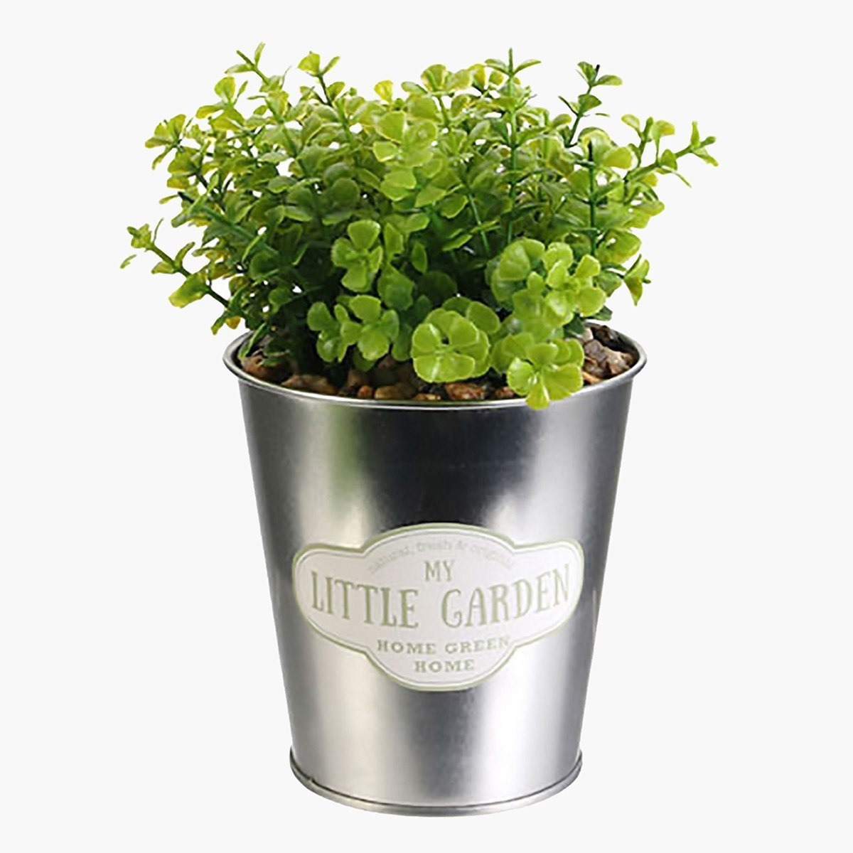 إصيص معدني بنبات إصطناعي - 24 سم-hbxdecorandfurnishings-homeaccessories-artificialflowersandplants-image-1