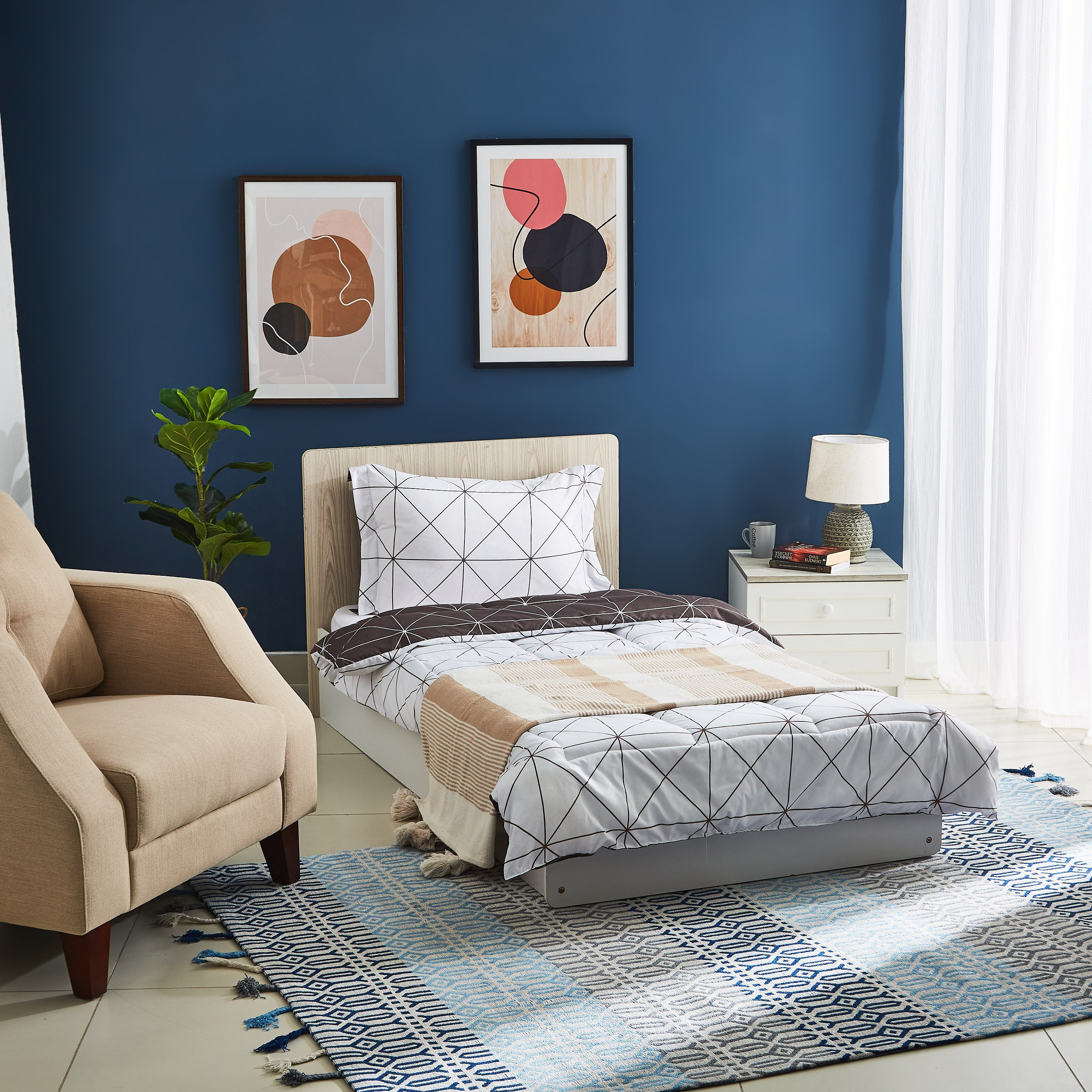 طقم لحاف ألياف دقيقة فردي بطبعات قطعتين من جيس - 135x220 سم-PROMO_HB_AE_B1G1_250925-image-5