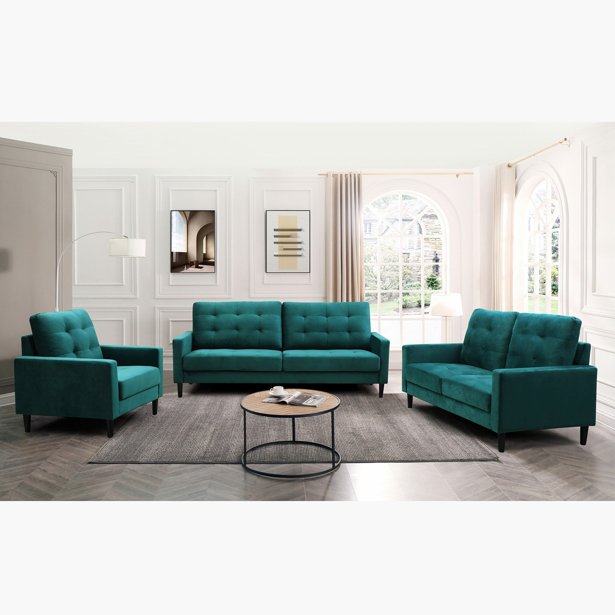 كنبة مخملية 3 مقاعد من سبيرس-hbxlivingroom-sofasandarmchairs-sofas-image-6