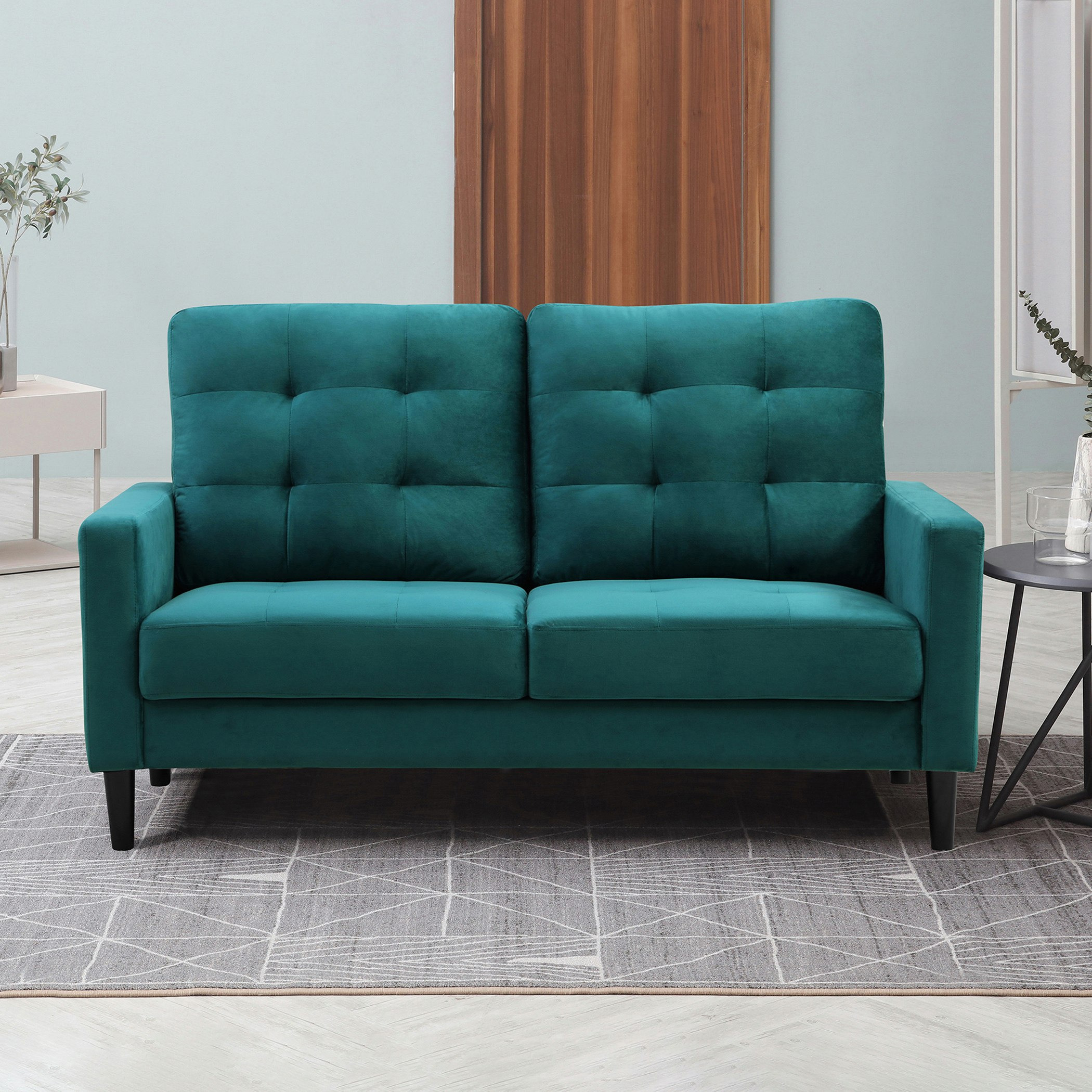 كنبة مخملية مقعدين من سبيرس-hbxlivingroom-sofasandarmchairs-sofas-image-1