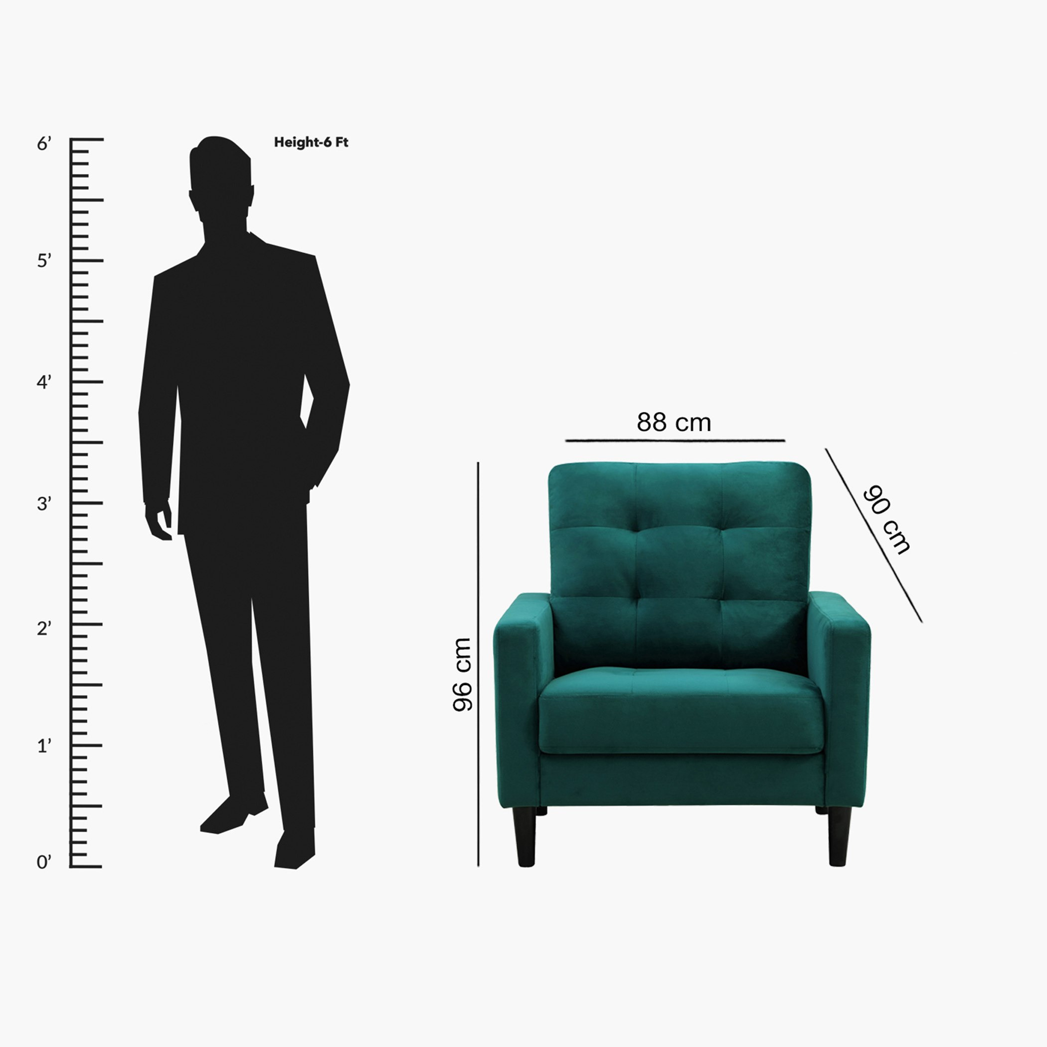 كنبة مخملية مقعد واحد من سبيرس-hbxlivingroom-sofasandarmchairs-sofas-image-6
