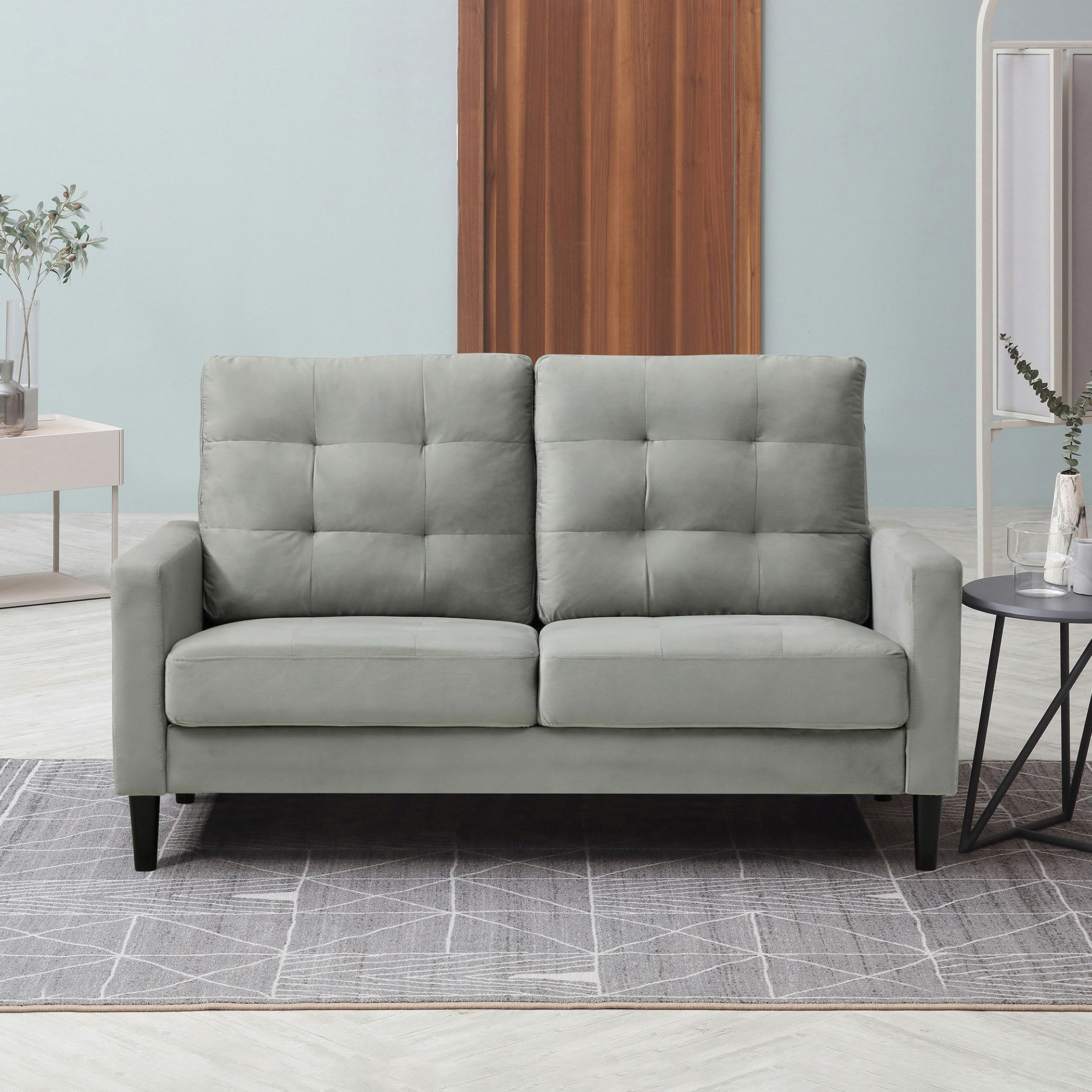 كنبة مخملية مقعدين من سبيرس-hbxlivingroom-sofasandarmchairs-sofas-image-1