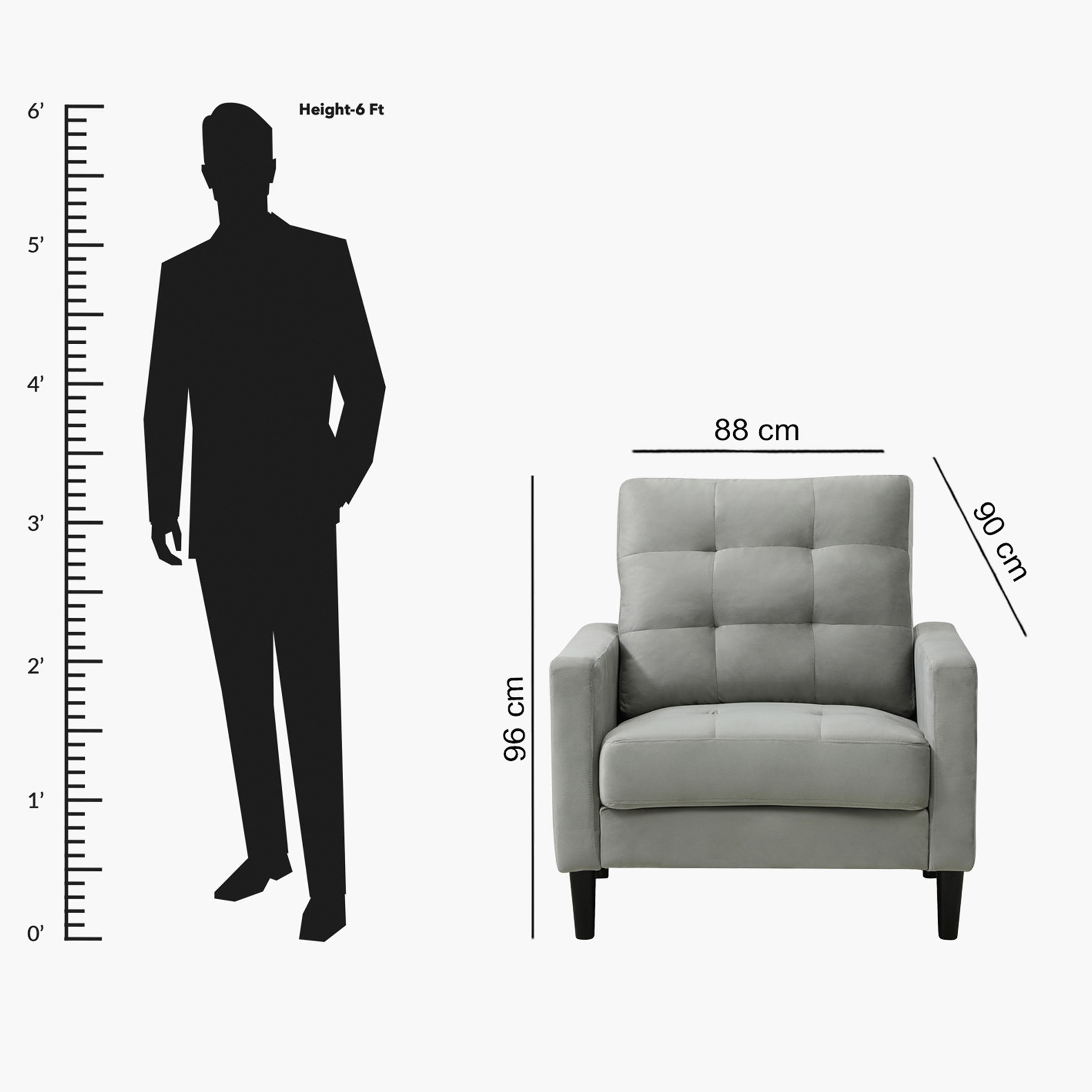 كنبة مخملية مقعد واحد من سبيرس-hbxlivingroom-sofasandarmchairs-sofas-image-6