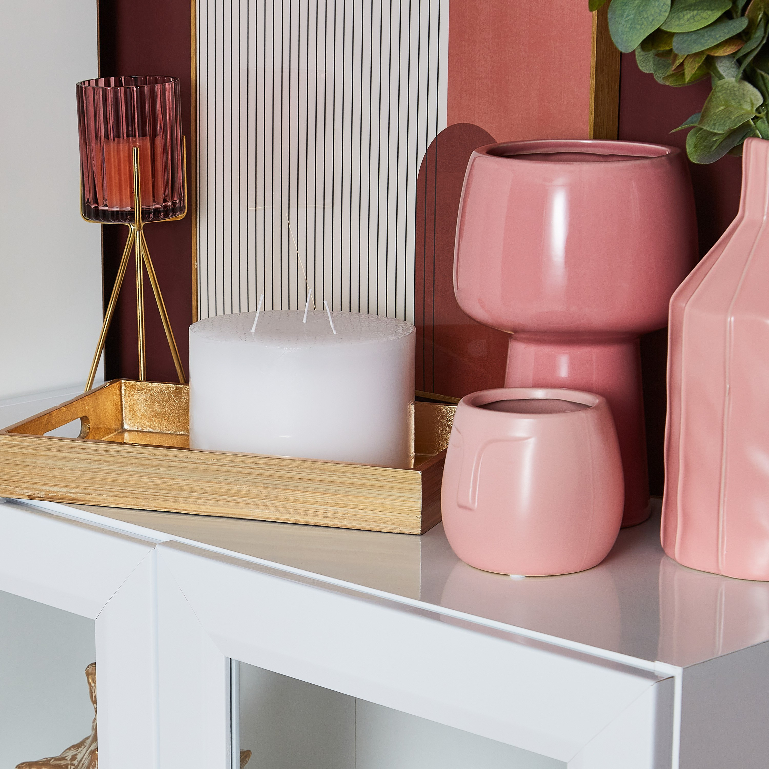شمعة 3 فتلات غير معطرة من لونا - 15 × 10 سم-hbxhomeware-hbxdecorandfurnishings-image-4
