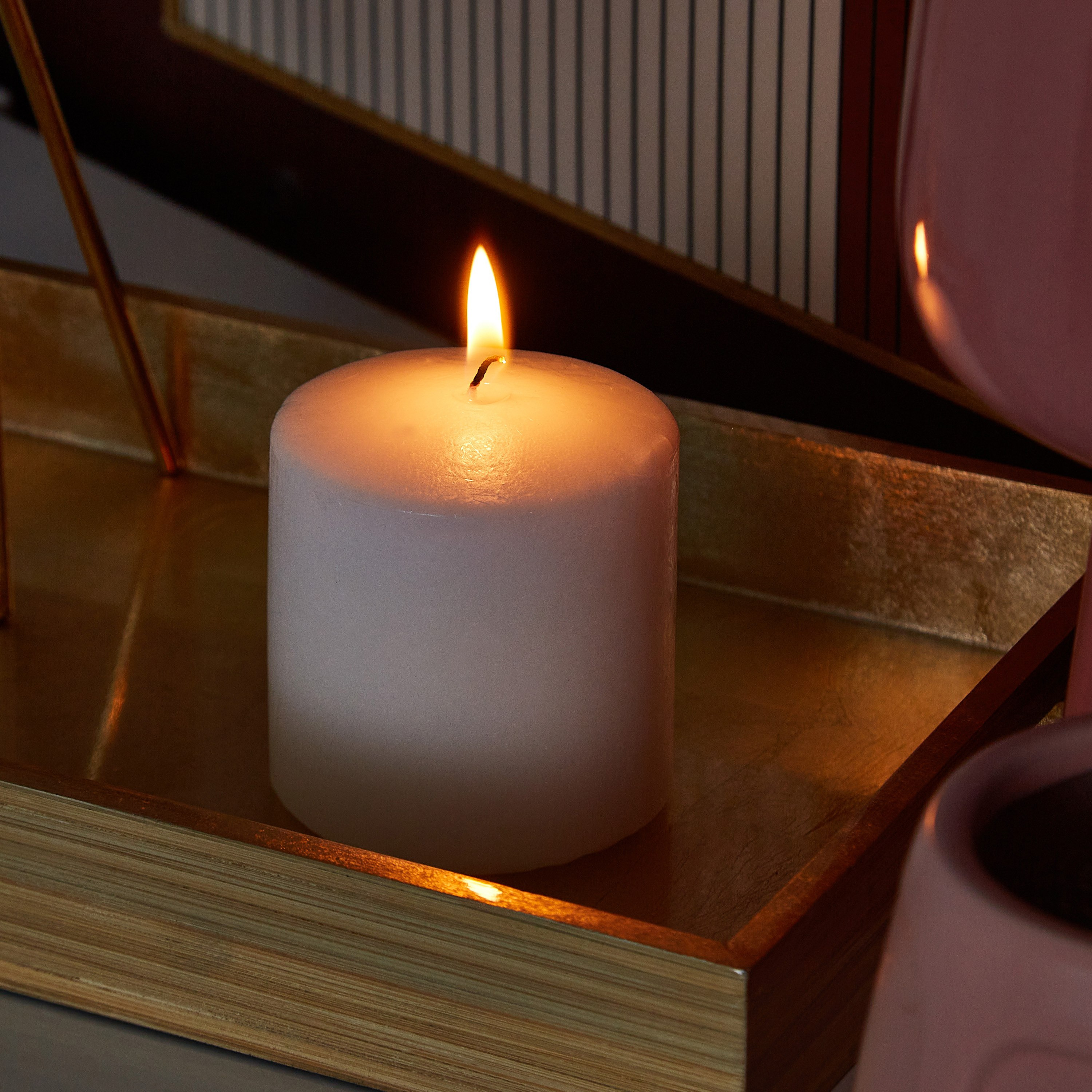 شمعة عمودية غير معطرة من لونا - 8x8 سم-PROMO_HB_AE_B1G1_250925-image-2