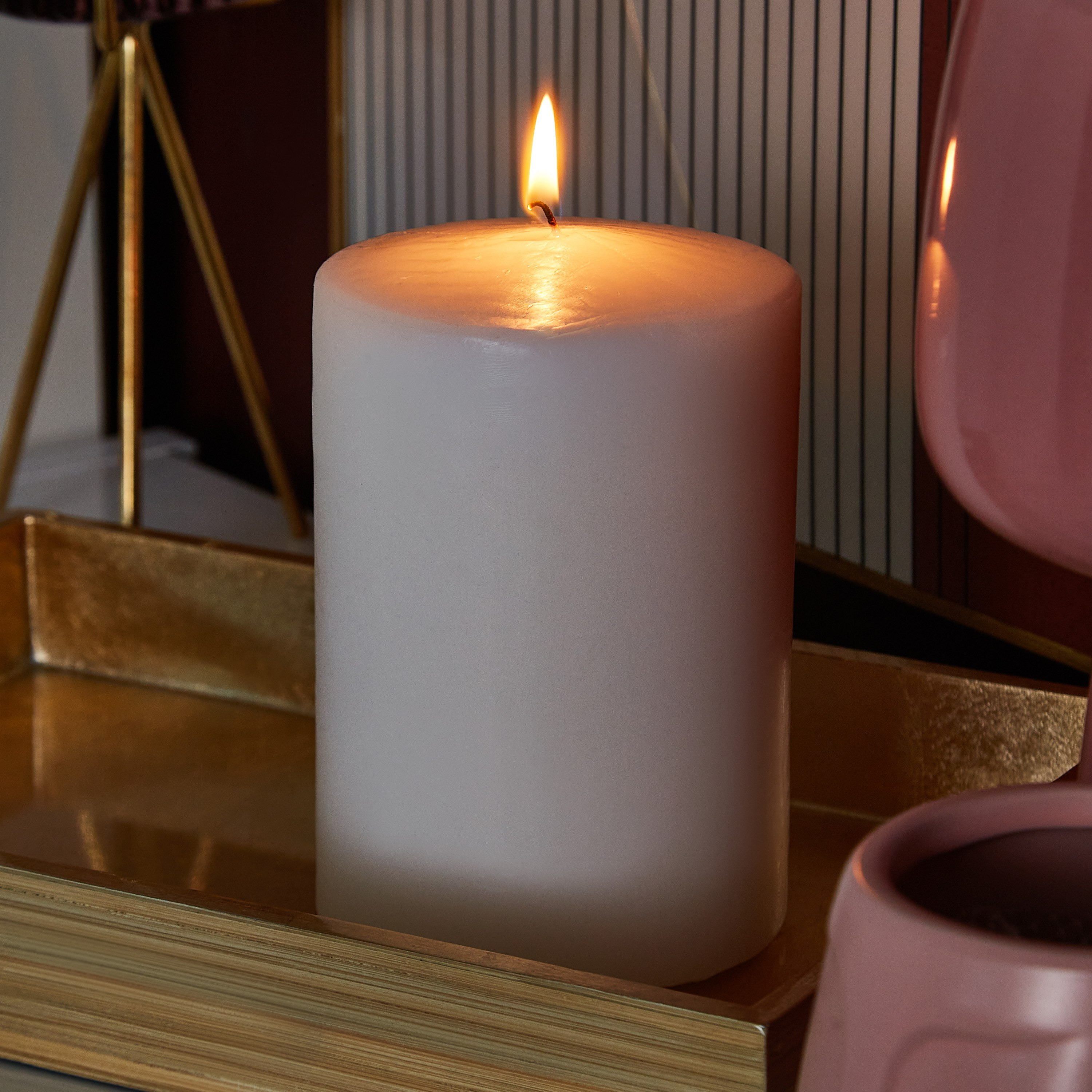 شمعة عمودية غير معطرة من لونا - 10x15 سم-hbxhomeware-hbxdecorandfurnishings-image-2