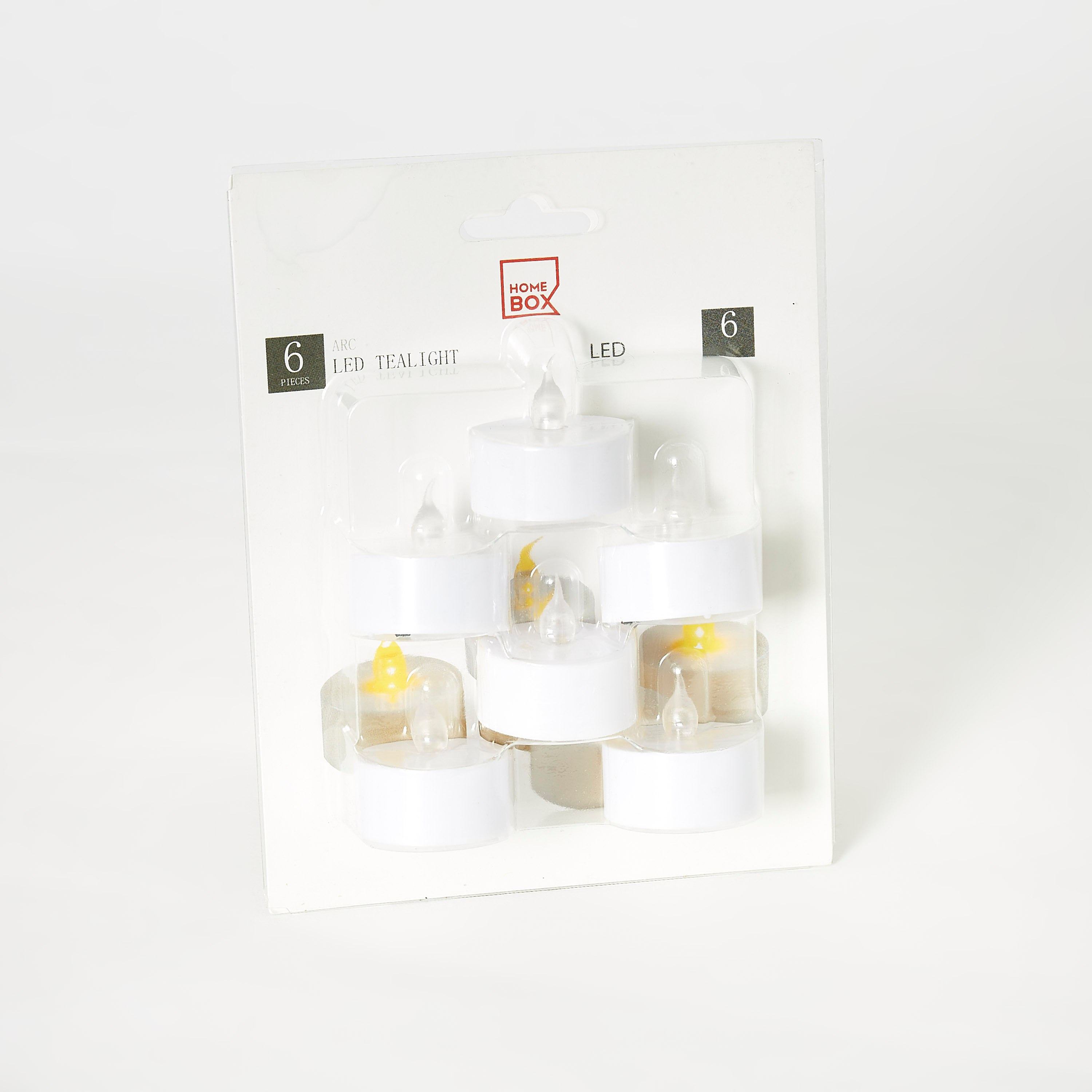 شمعة صغيرة إل إي دي بضوء أصفر خافت من آرك - طقم من 6 قطع-hbxdiningroom-lighting-decorativesandstringlights-image-5