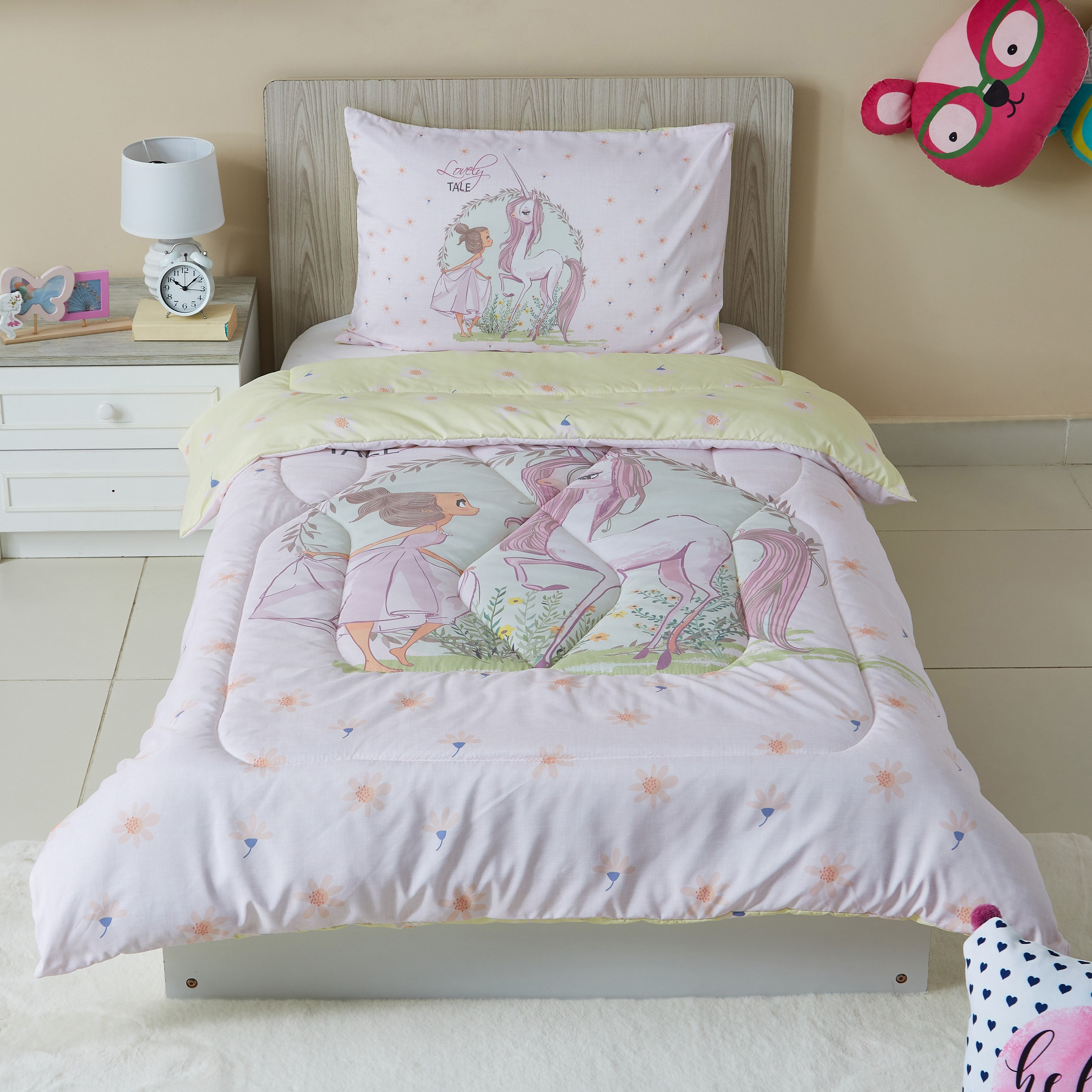 طقم لحاف قطعتين بطبعات رقميّة لوفلي تايل من موديش- 130x220 سم-hbxhomeware-hbxkidsandyouth-image-1