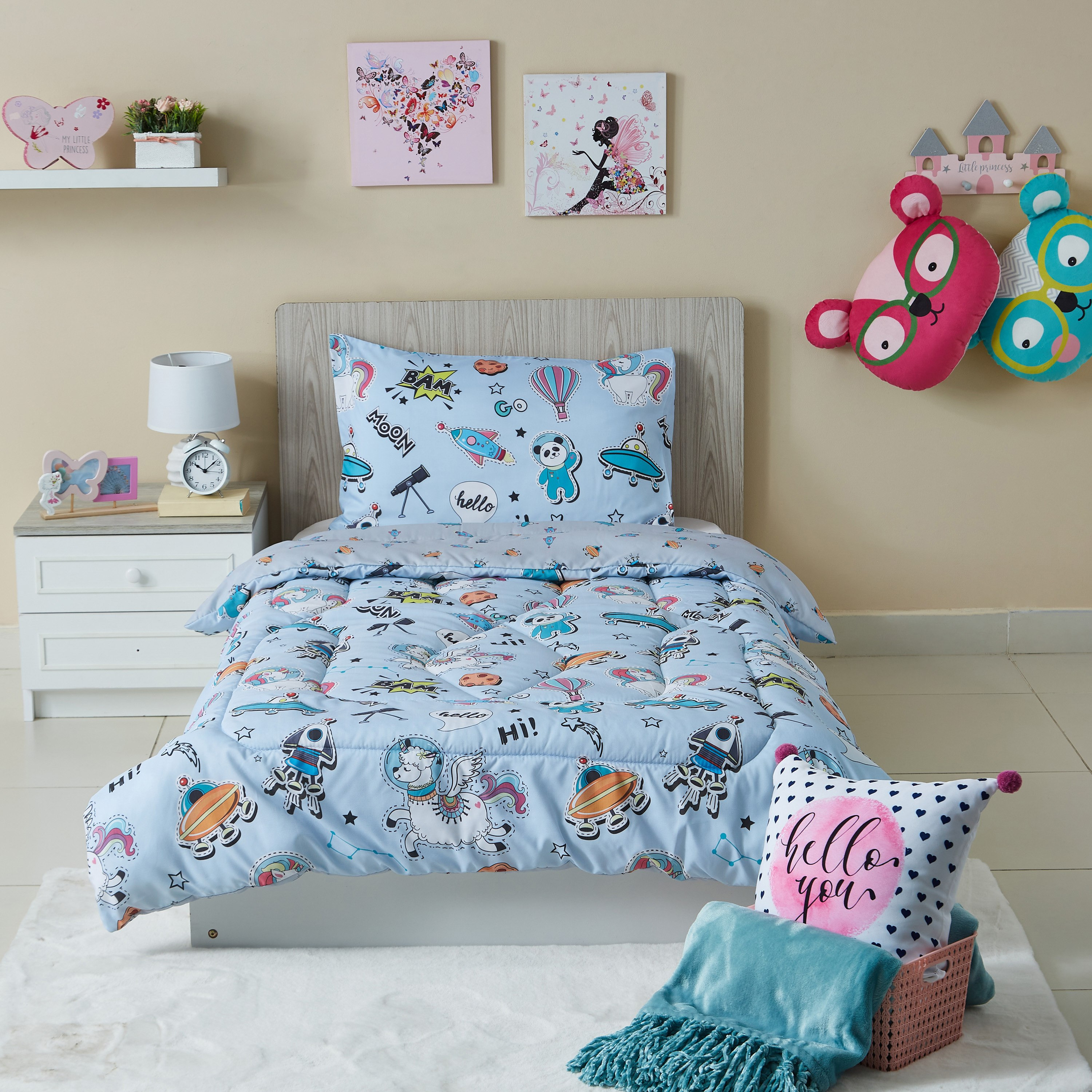 طقم لحاف بطبعات فضاء رقميّة قطعتين من موديش - 135x220 سم-hbxhomeware-hbxkidsandyouth-image-6