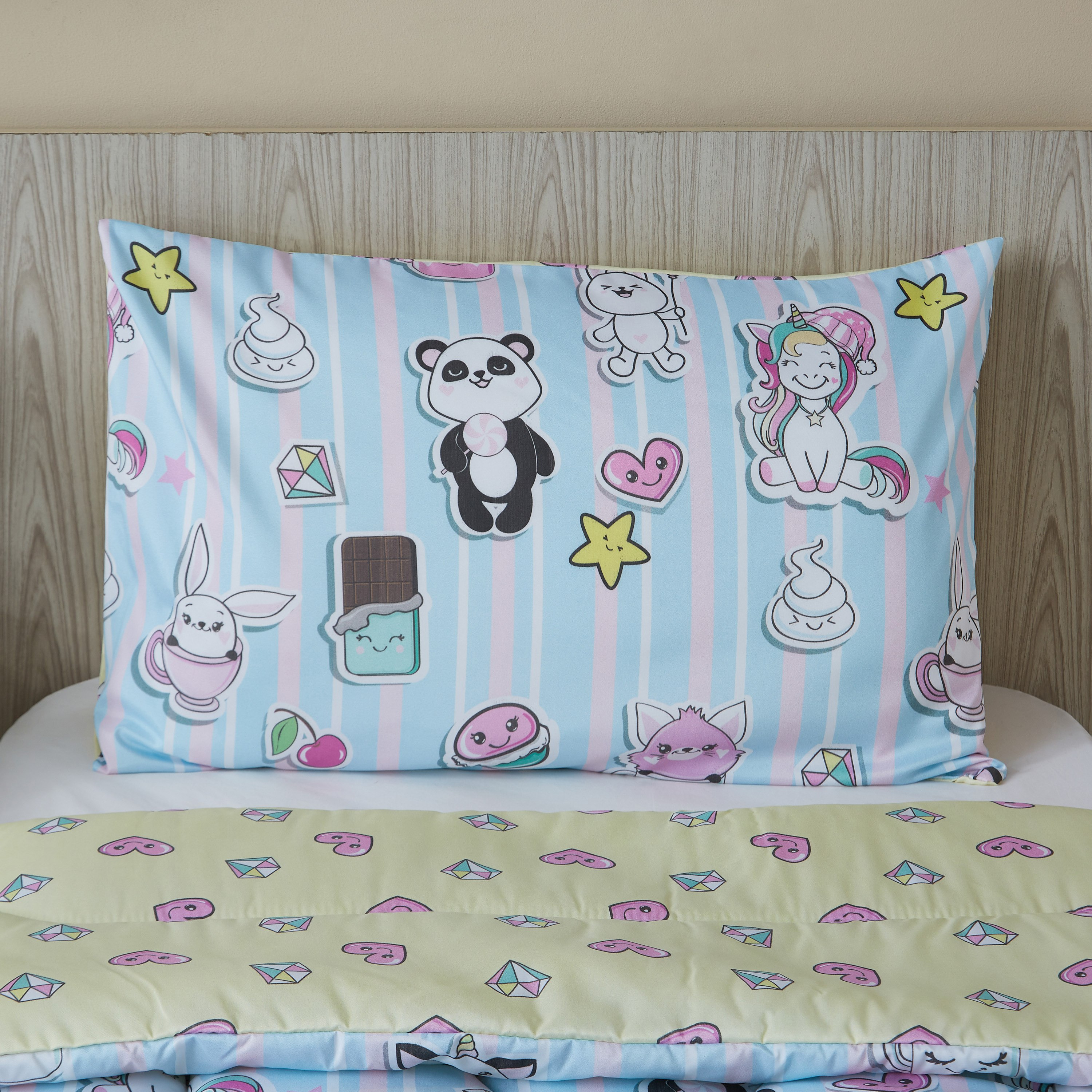 طقم لحاف بطبعات باندا رقميّة قطعتين من موديش - 135x220 سم-hbxhomeware-hbxkidsandyouth-image-4