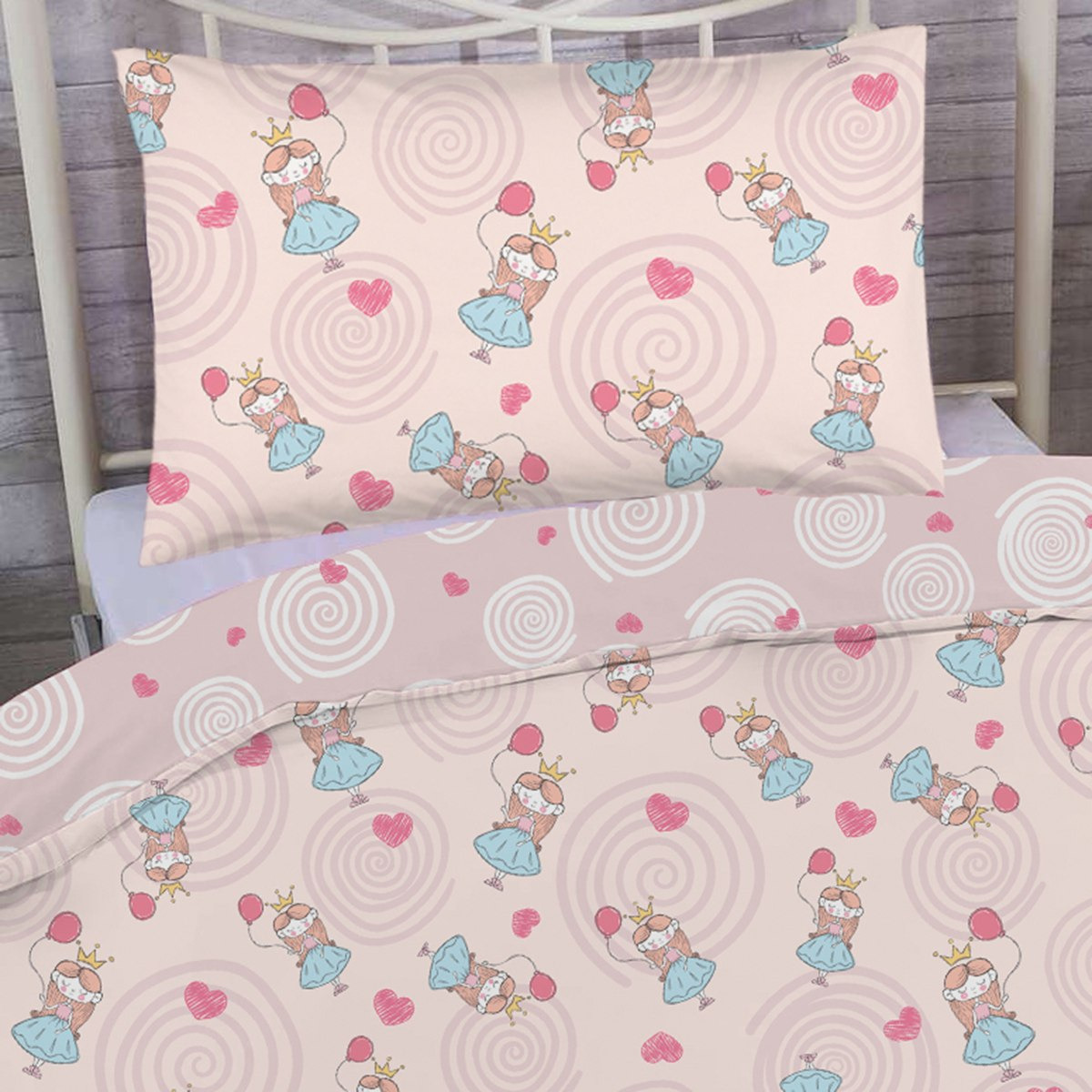 طقم لحاف بطبعات أميرة رقميّة قطعتين من موديش - 135x220 سم-hbxhomeware-hbxkidsandyouth-image-2