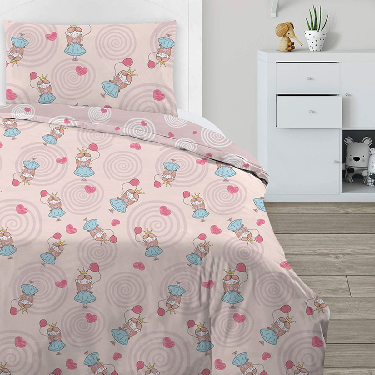 طقم لحاف بطبعات أميرة رقميّة قطعتين من موديش - 135x220 سم-hbxhomeware-hbxkidsandyouth-image-3