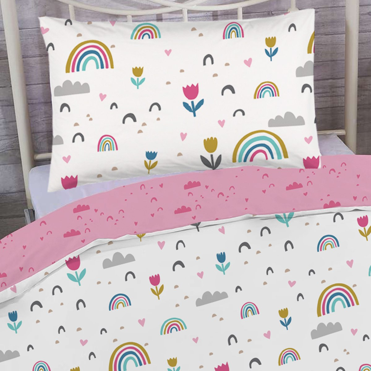 طقم لحاف بطبعات قوس قزح رقميّة قطعتين من موديش - 135x220 سم-hbxhomeware-hbxkidsandyouth-image-2