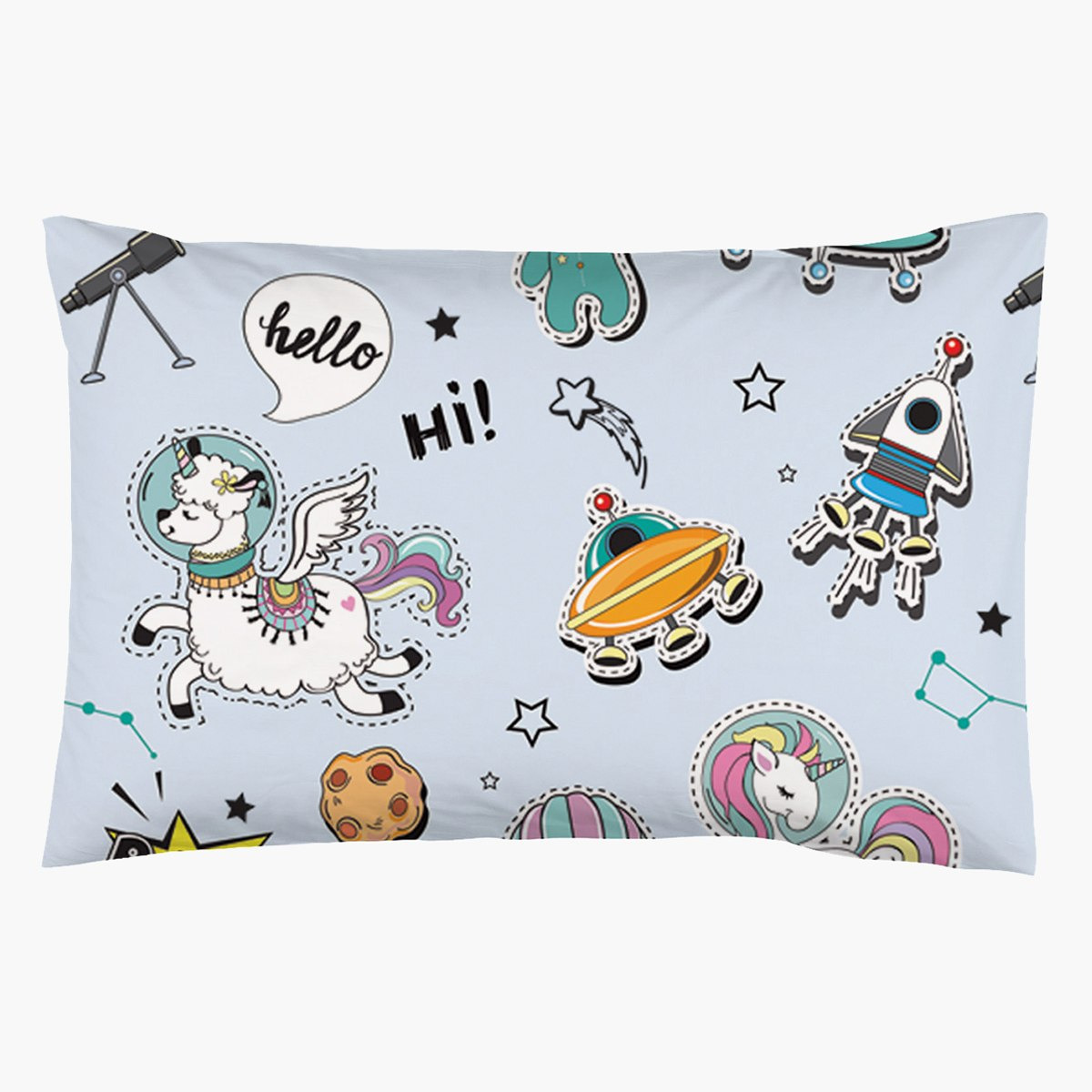 طقم لحاف بطبعات فضاء رقميّة قطعتين من موديش - 135x220 سم-hbxhomeware-hbxkidsandyouth-image-4