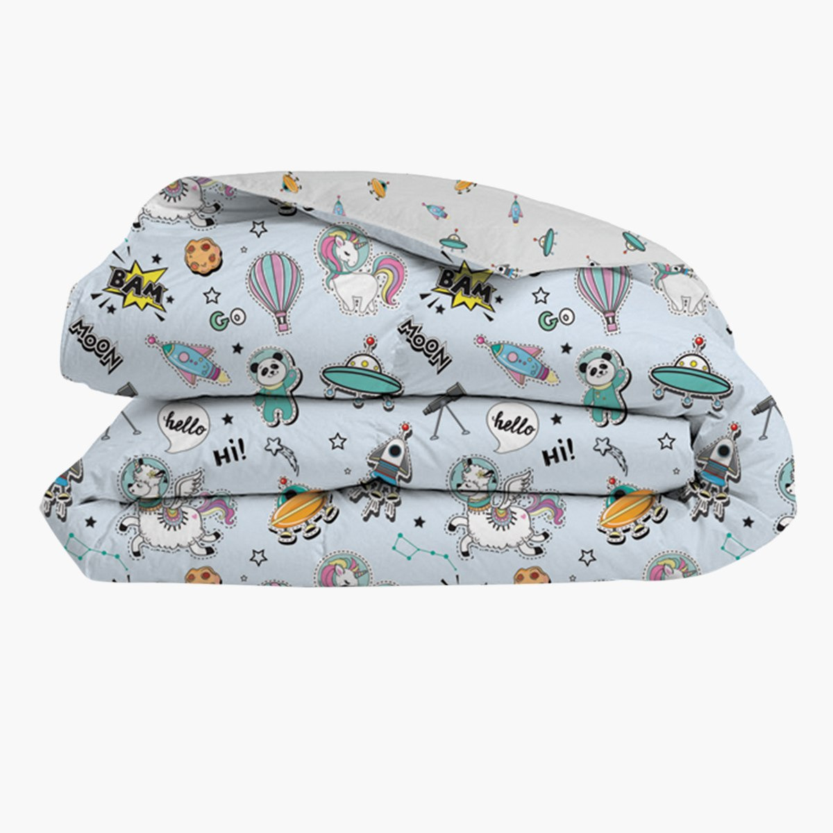 طقم لحاف بطبعات فضاء رقميّة قطعتين من موديش - 135x220 سم-hbxhomeware-hbxkidsandyouth-image-5