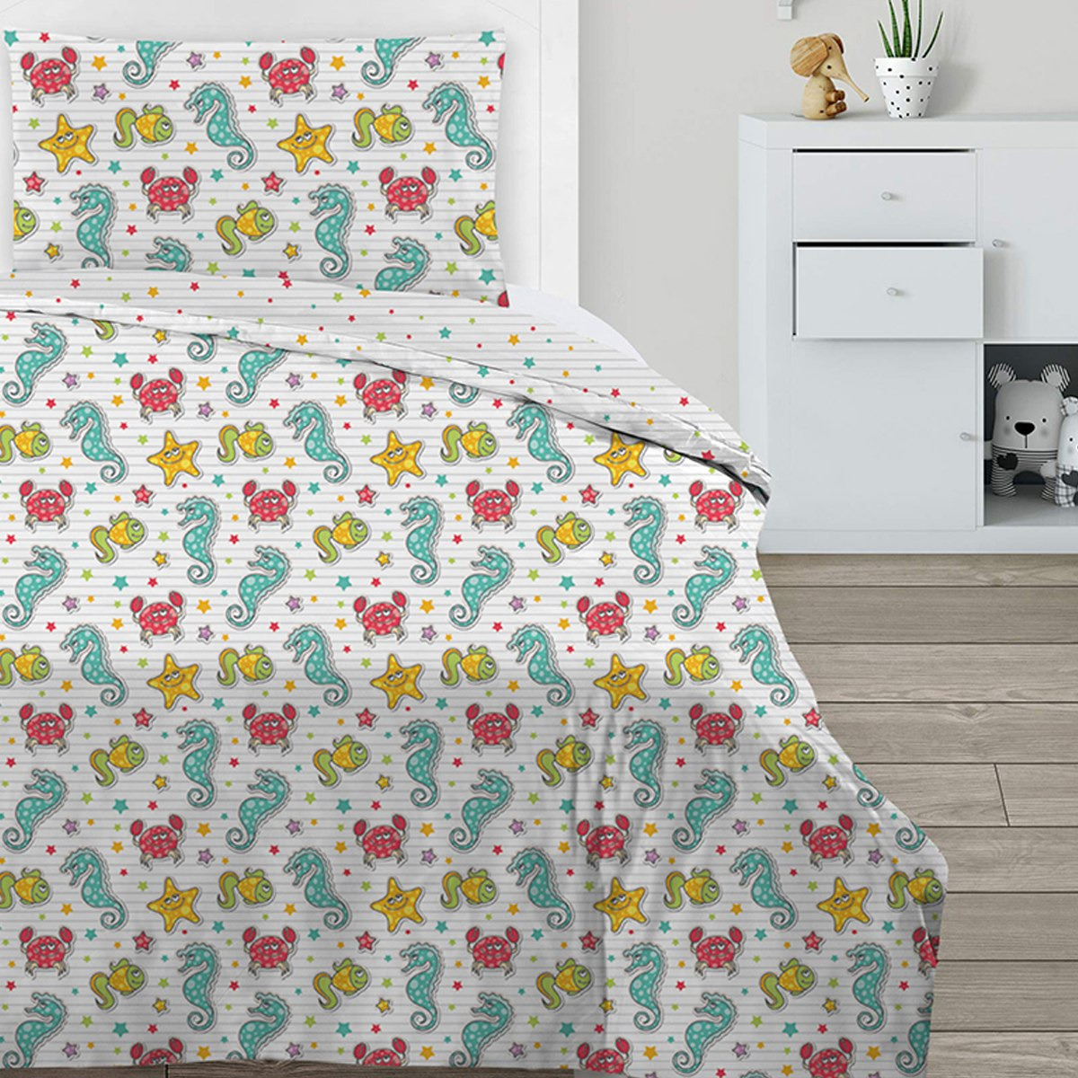 طقم لحاف قطعتين بطبعات رقميّة  135x220 سم من موديش-hbxhomeware-hbxkidsandyouth-image-2
