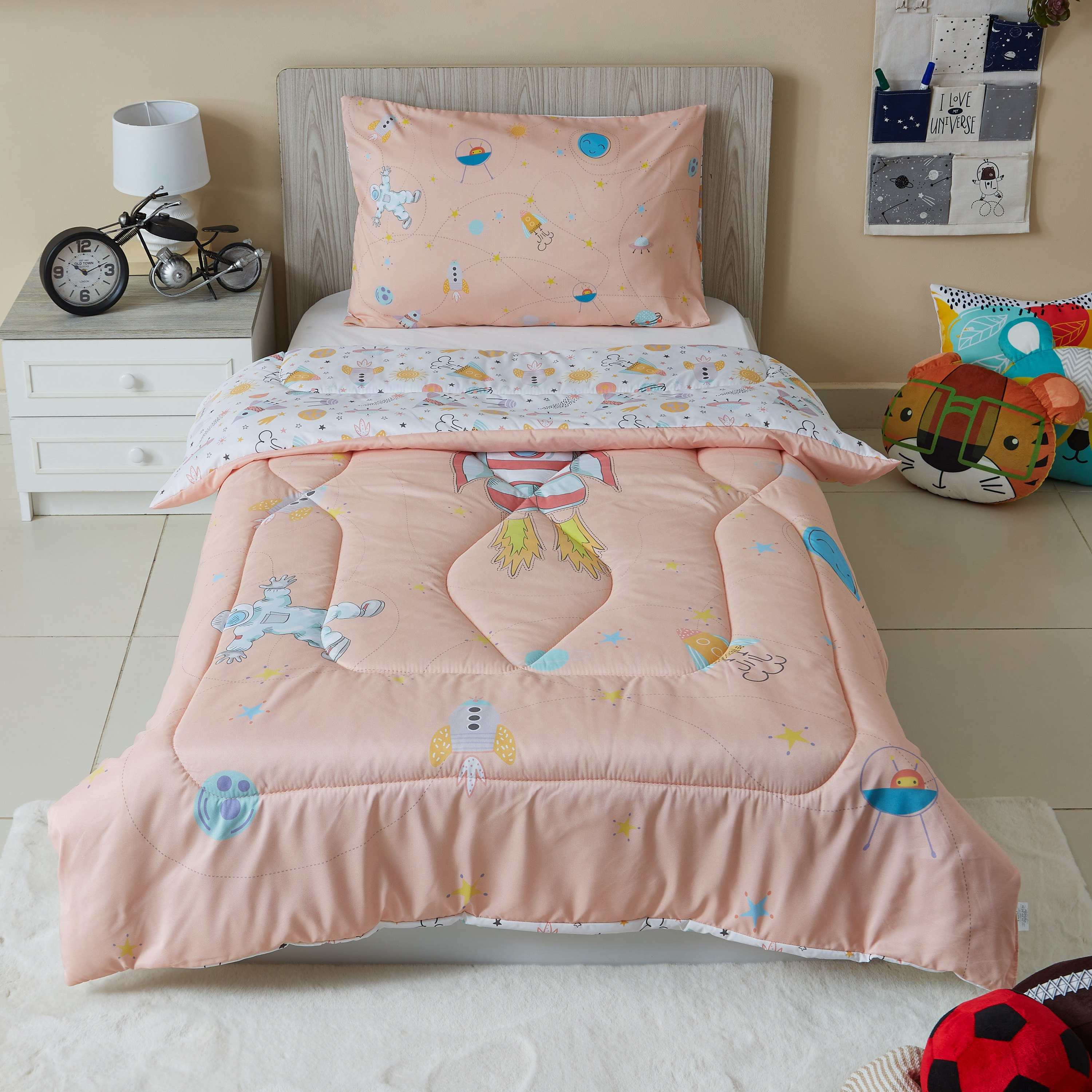 Modish Rocket 2-Piece Comforter Set - 100x170 cm-hbxhomeware-hbxkidsandyouth-image-1