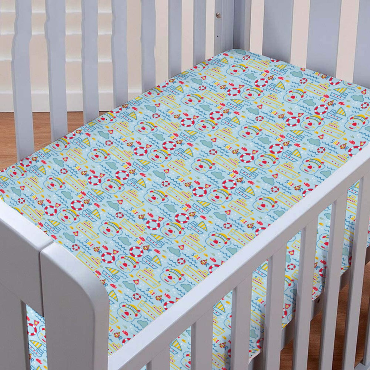 طقم لحاف للأطفال بطبعات بحرية 4 قطع - 132×104 سم-hbxhomeware-hbxkidsandyouth-image-3