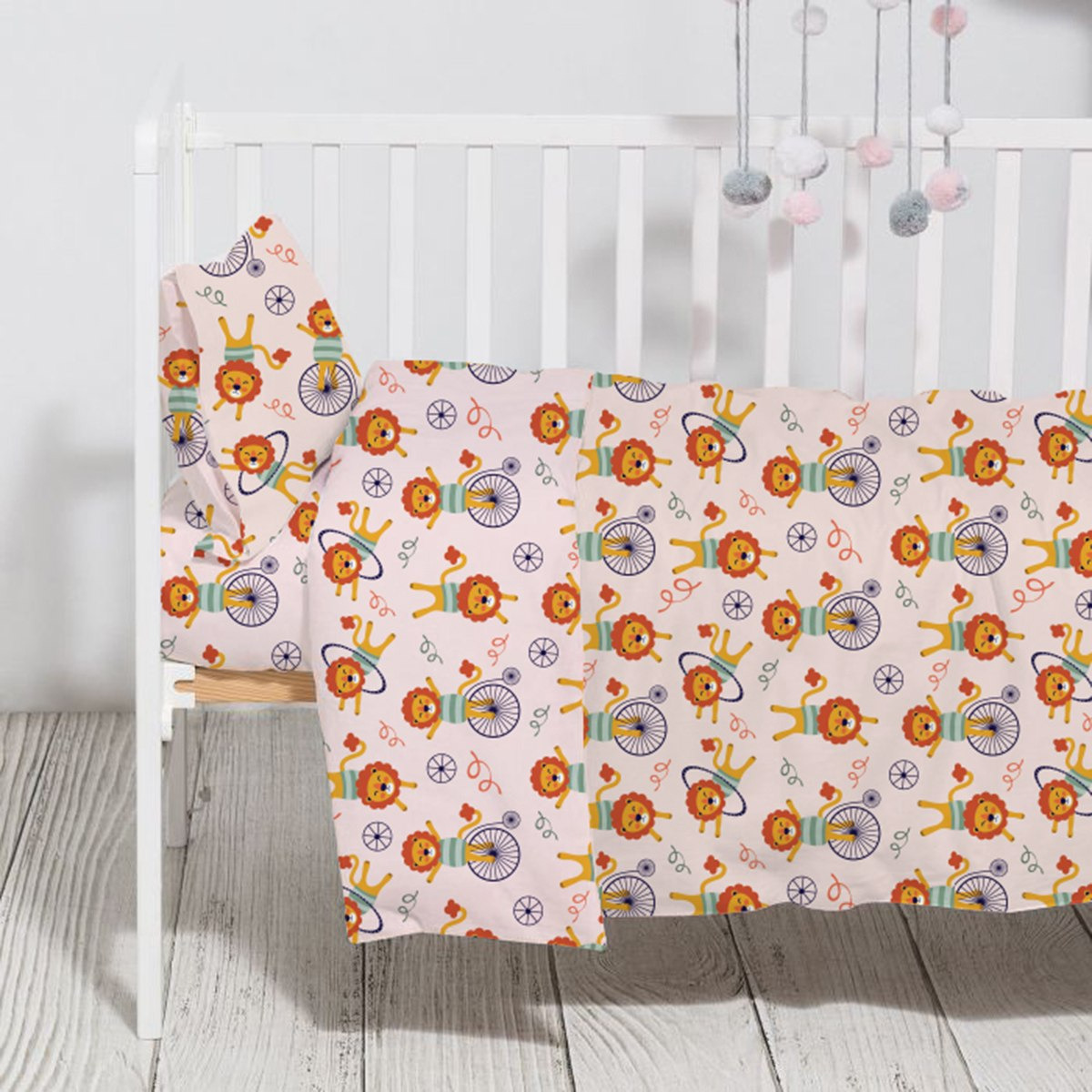 طقم لحاف للأطفال بطبعات أسد 4 قطع - 132×104 سم-hbxhomeware-hbxkidsandyouth-image-2
